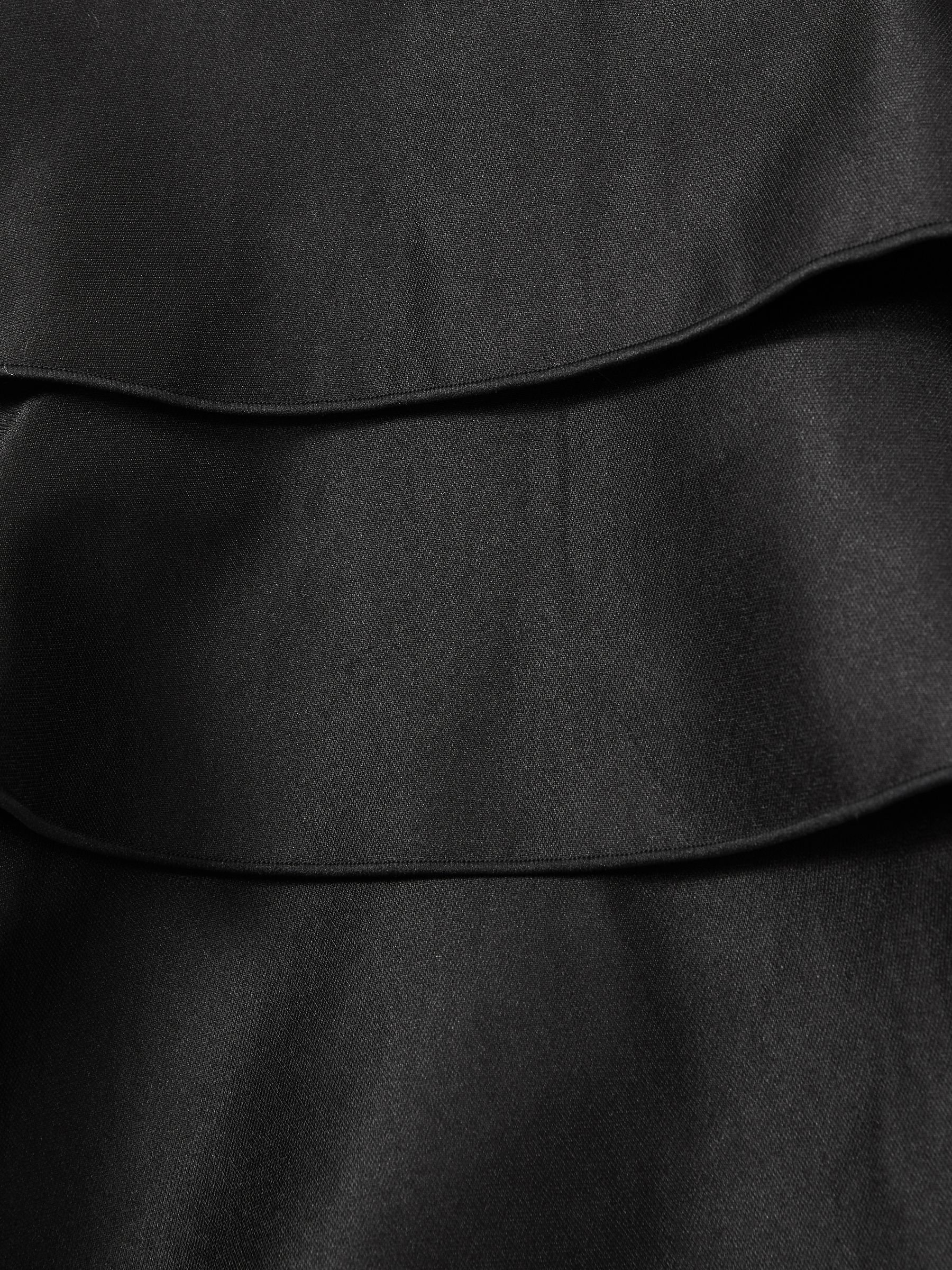 Acler Tiered Frill Mini Dress in Black