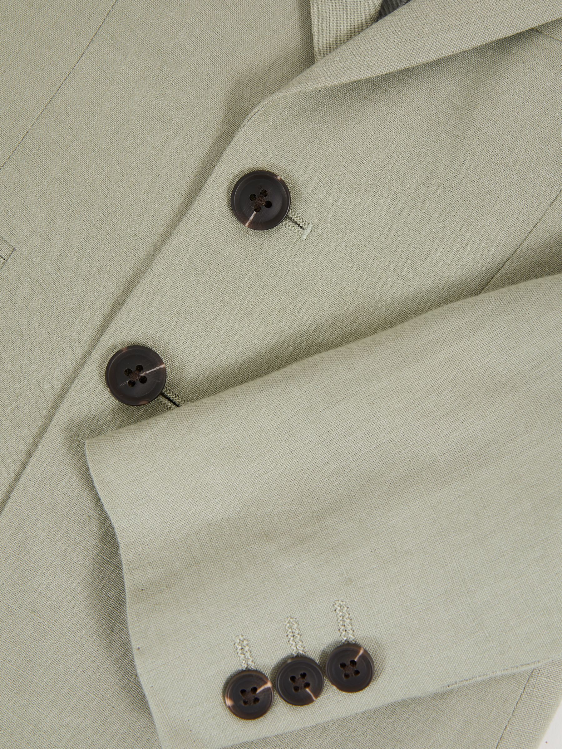 3-9 yrs Linen Single Breasted Blazer in Apple