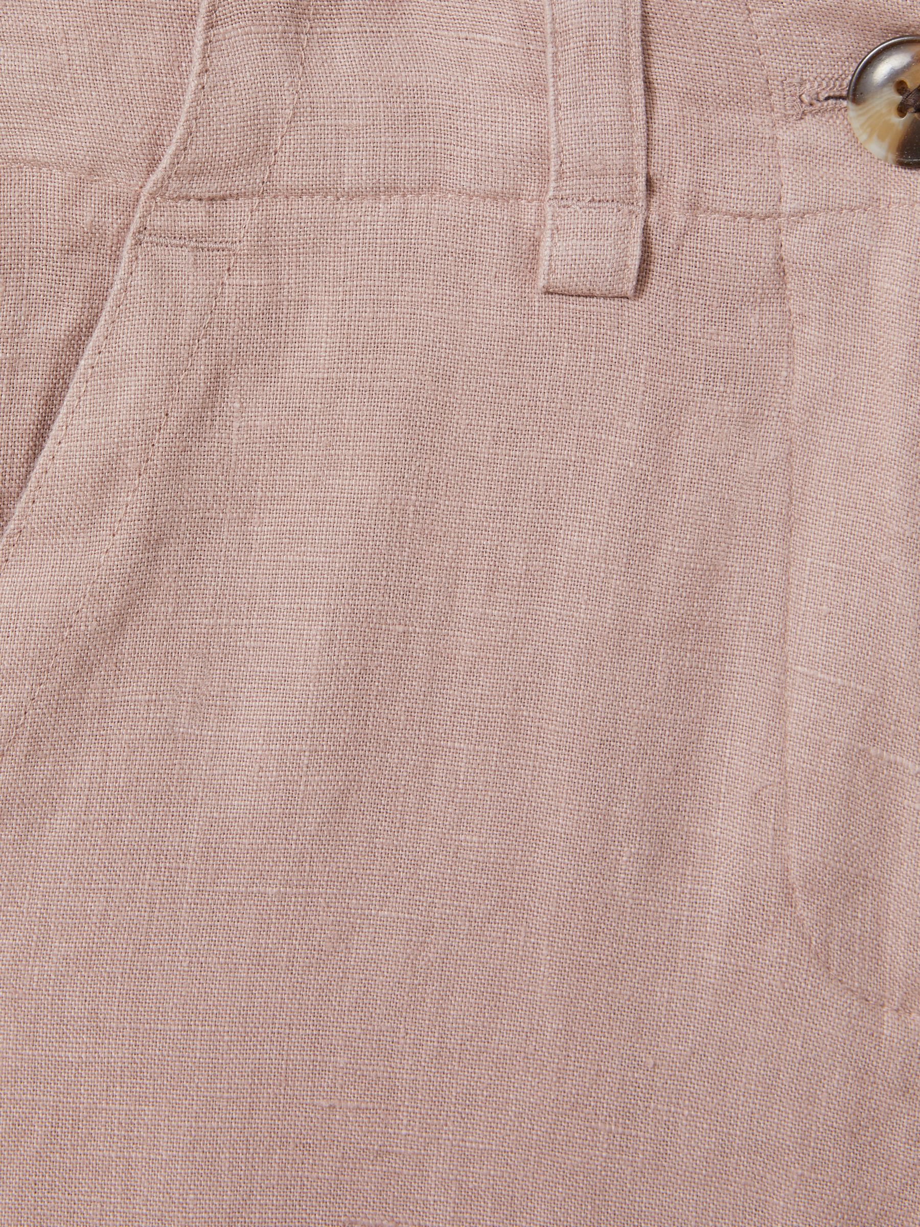 4-9 yrs Linen Loose Fit Trousers in Pink