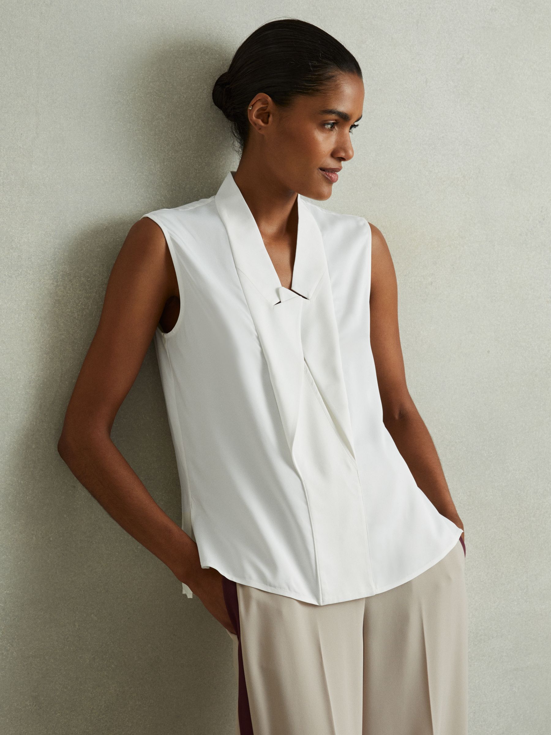 Relaxed Tux Top in Ivory