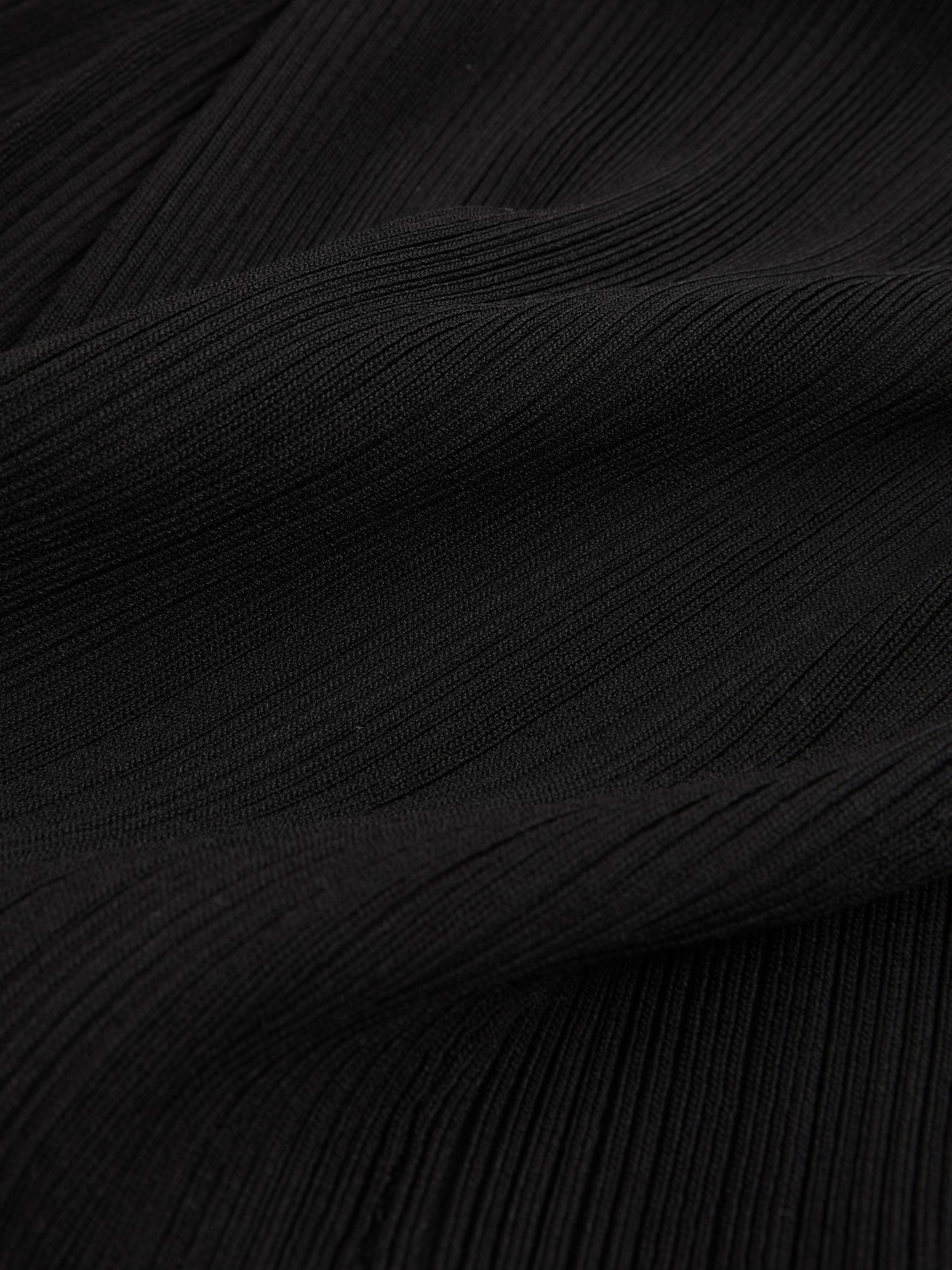 Good American Plisse Maxi Dress in Black