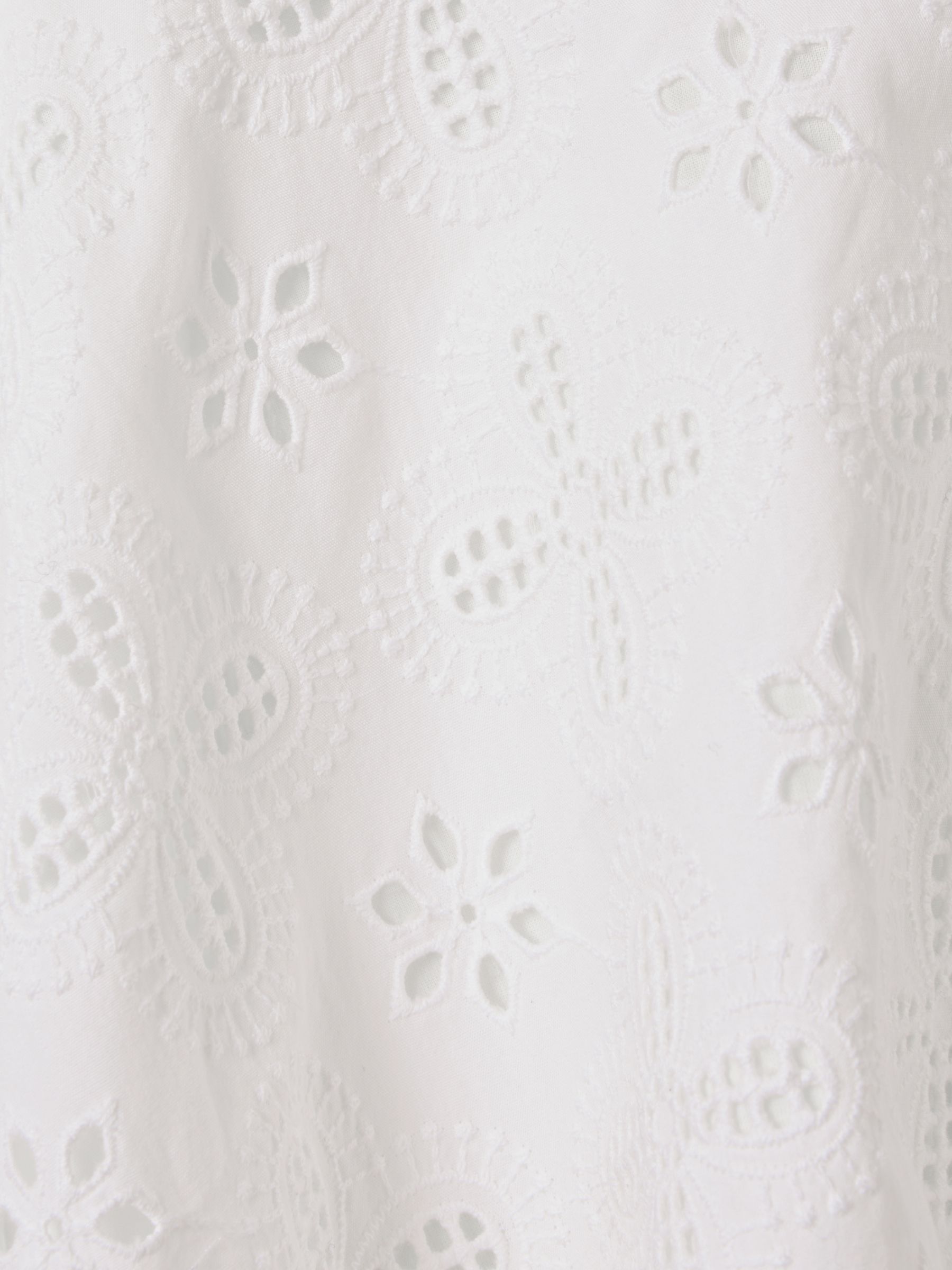 4-9 yrs Cotton Broderie Lace Skirt in Ivory