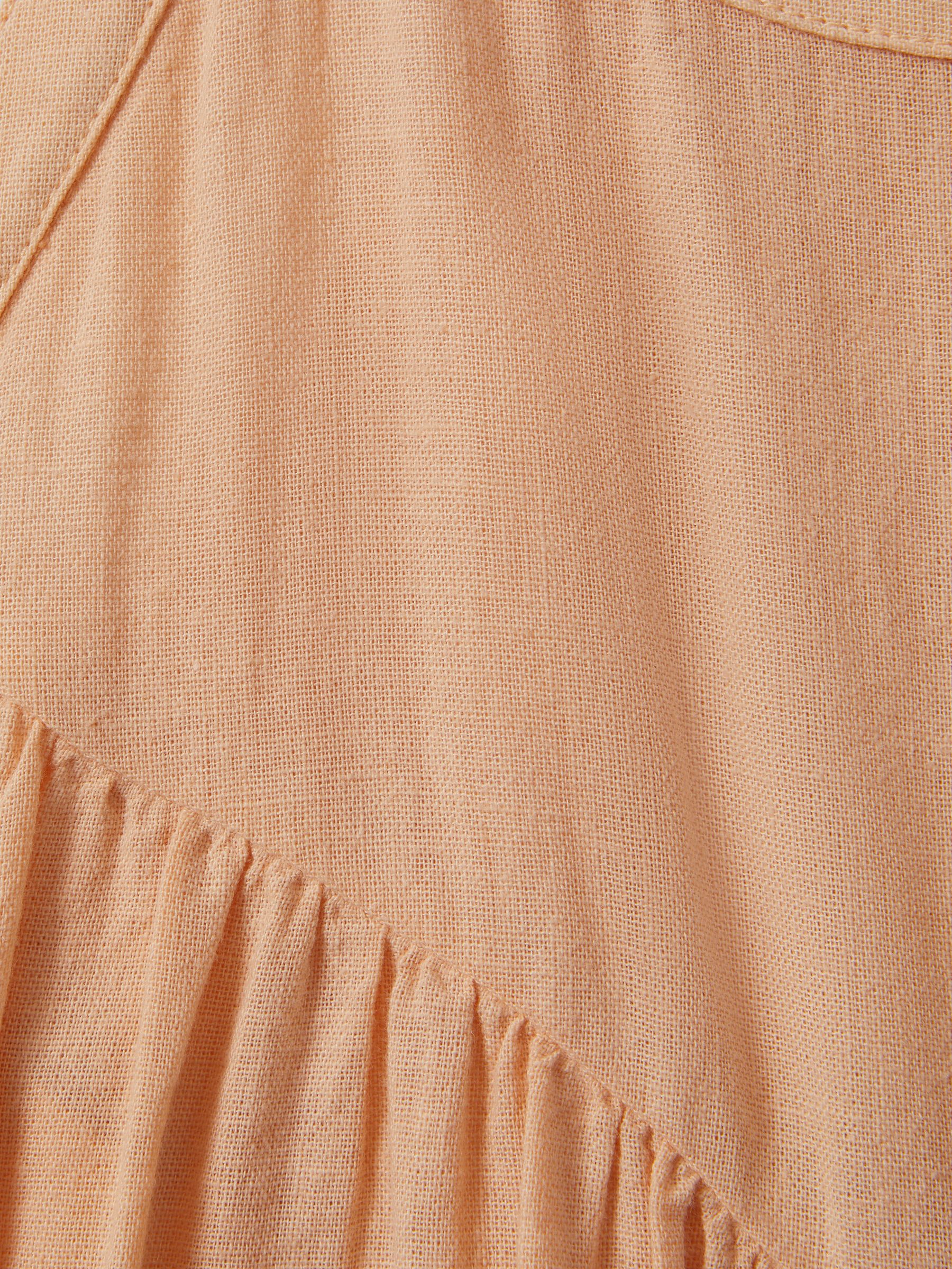 13-14 yrs Cotton Linen Jumpsuit in Peach