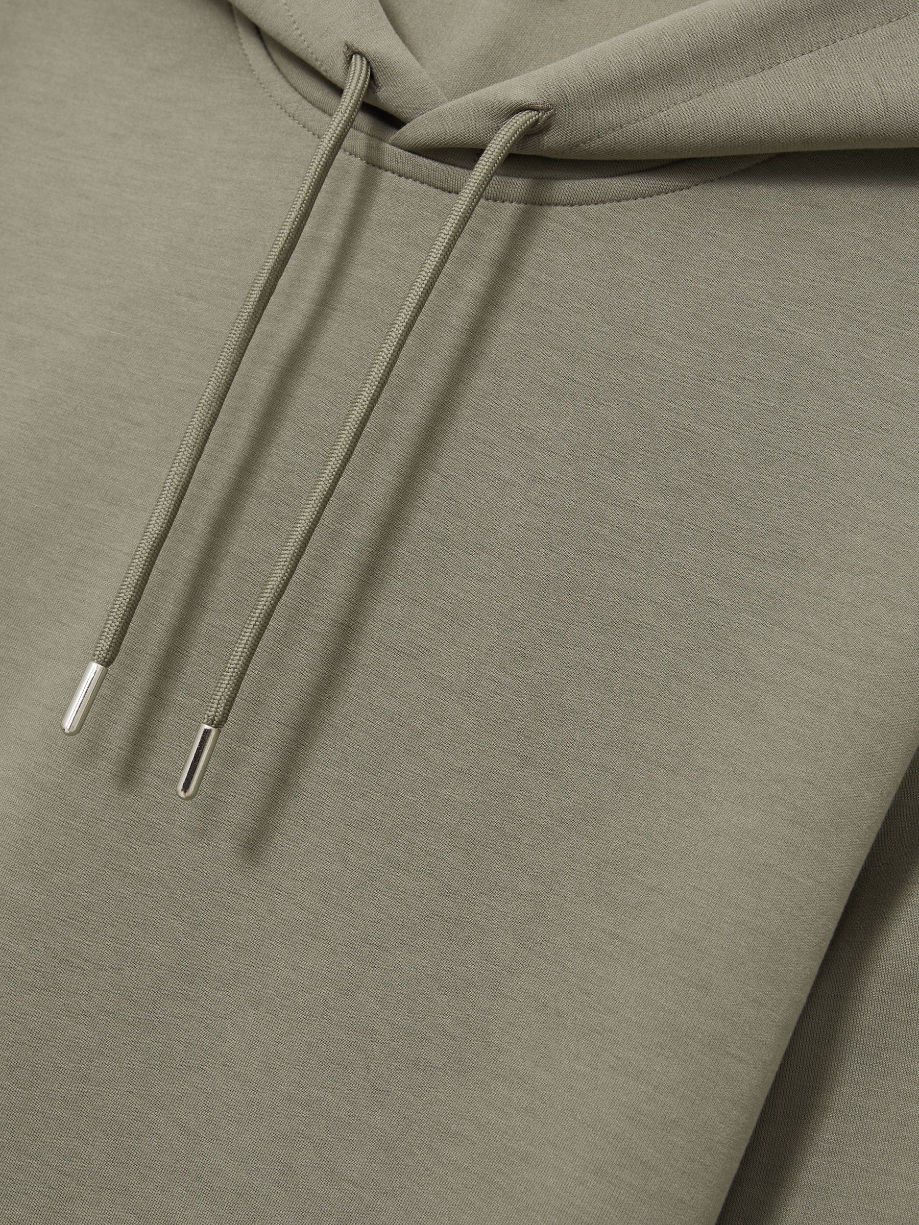 Interlock Jersey Drawstring Hoodie in Sage