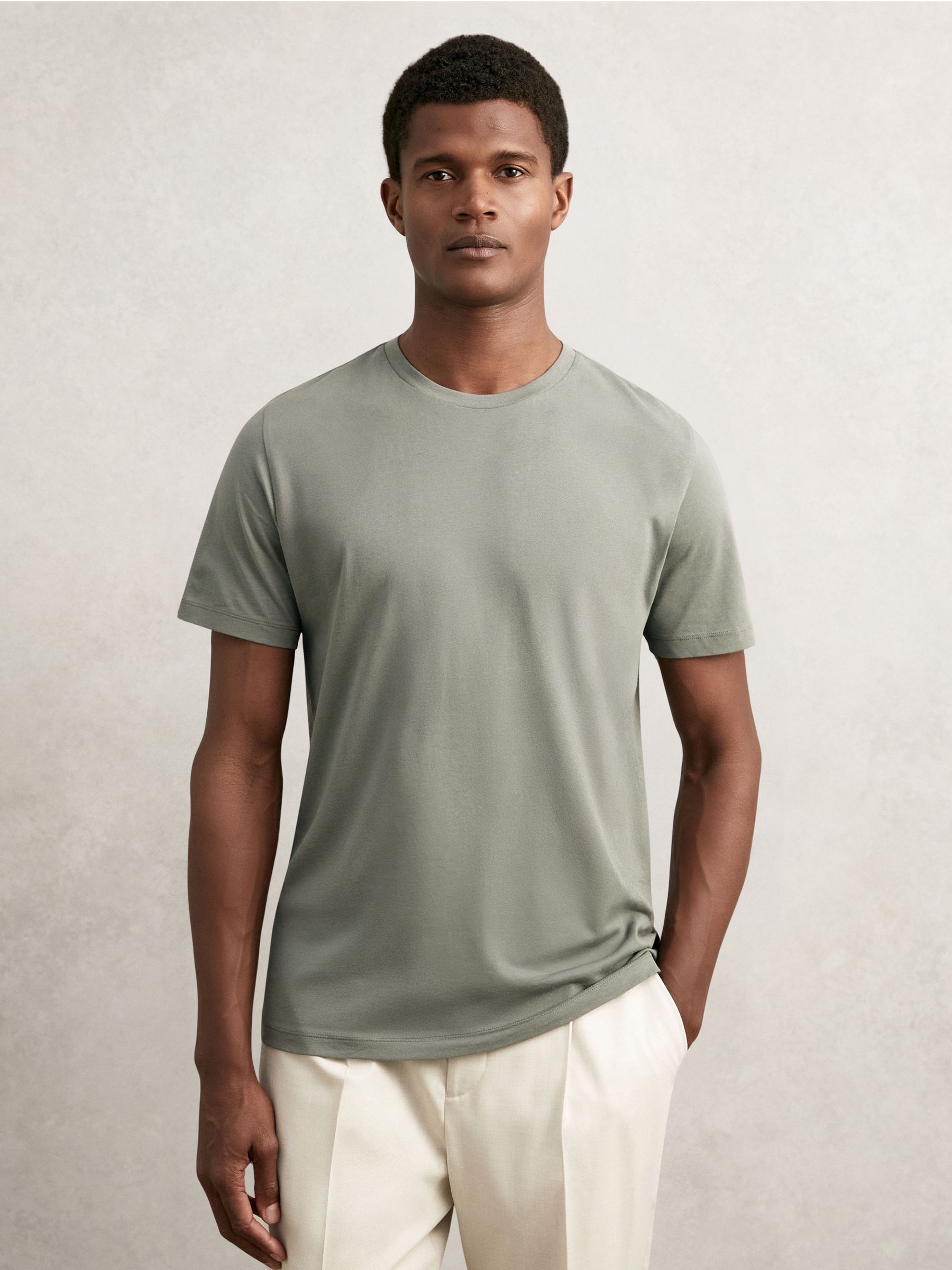 T-Shirts 3 Pack in White/Navy/Dark Sage Green