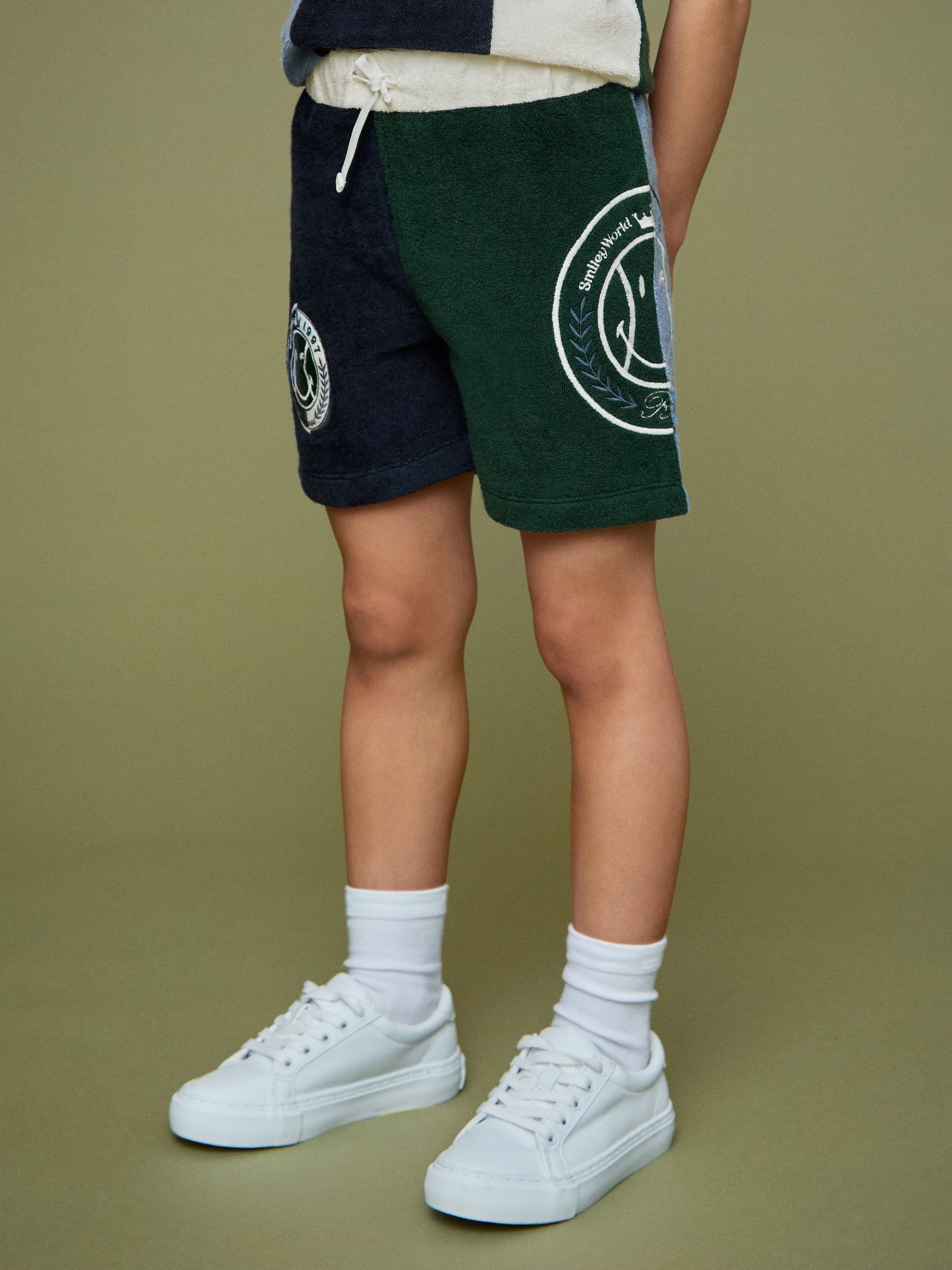 3-9 yrs SmileyWorld | Reiss Towelling Shorts in Blue