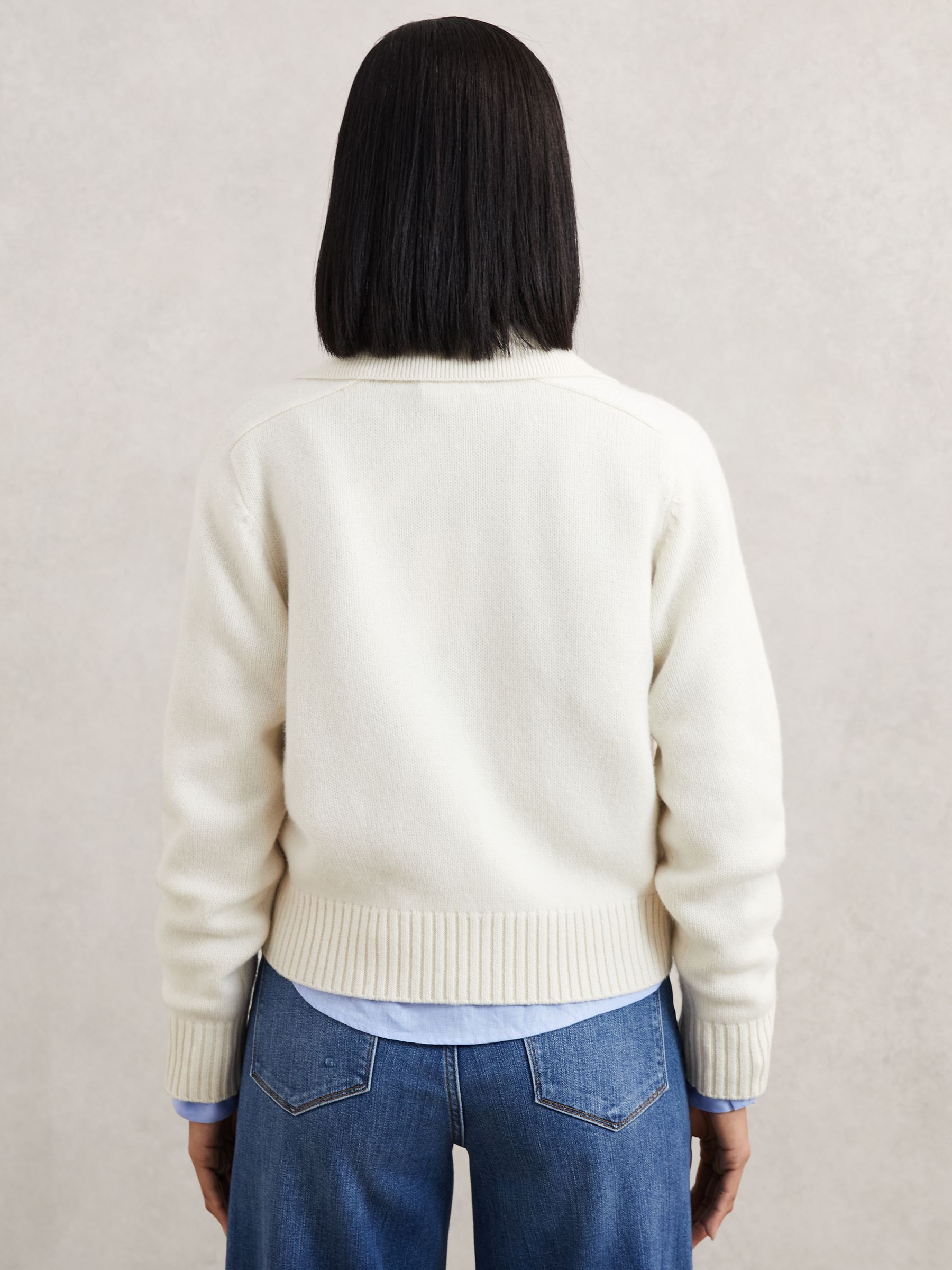 Cable Stitch Jumper in Ivory