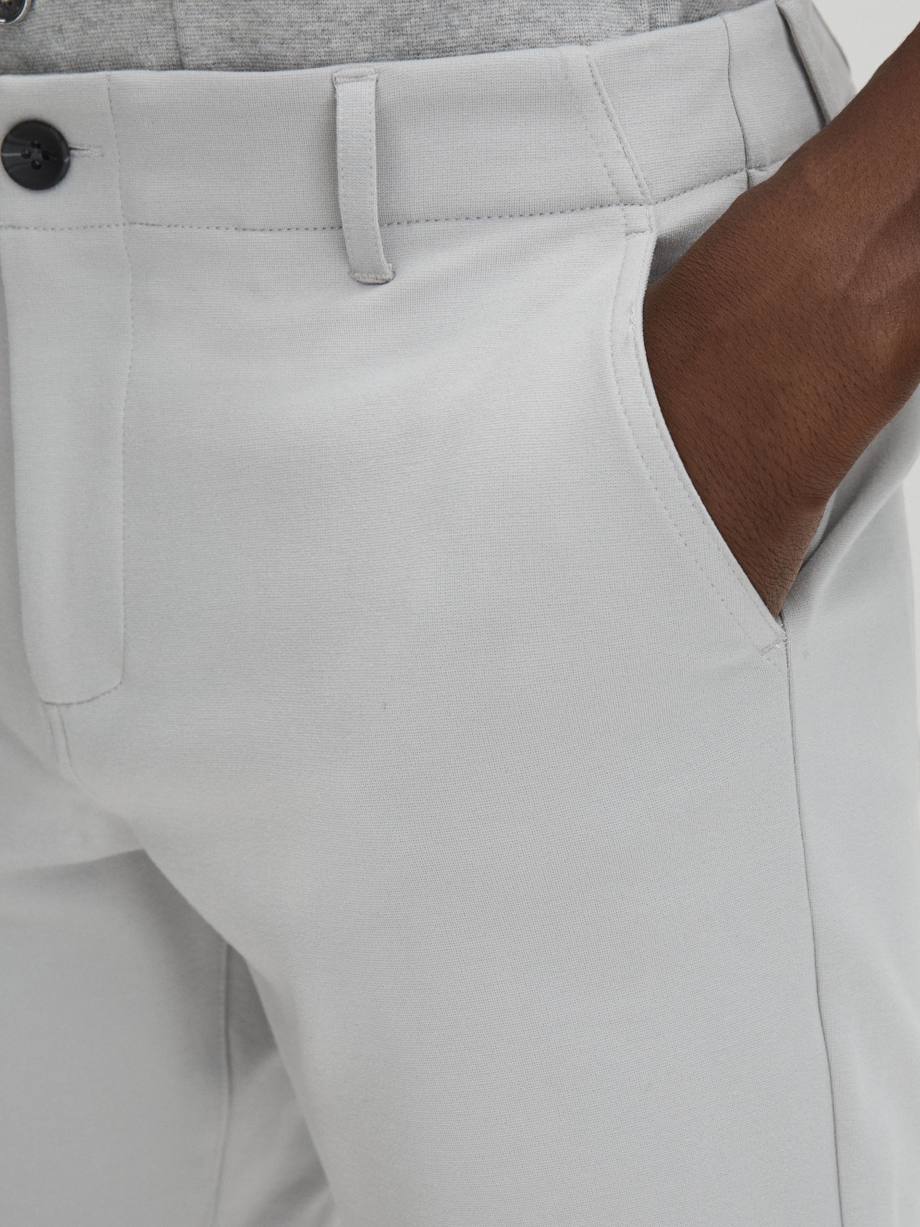 Paige Tailored Knitted Shorts in Grey