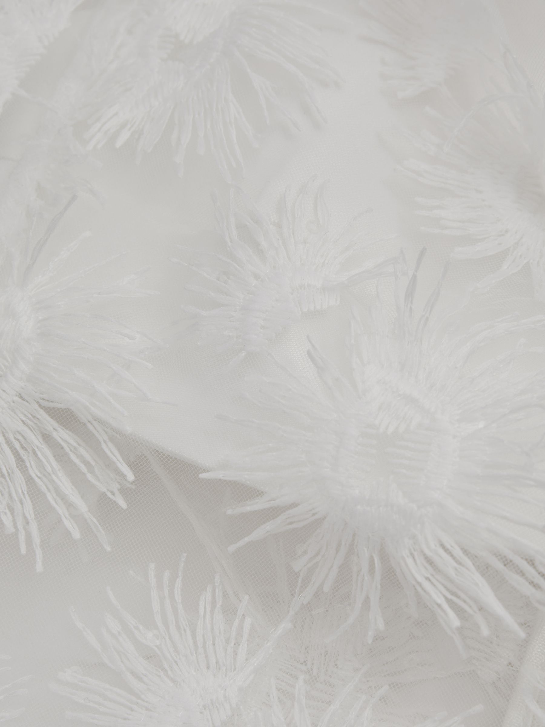 Coco White Anna Quan Sheer Applique Top