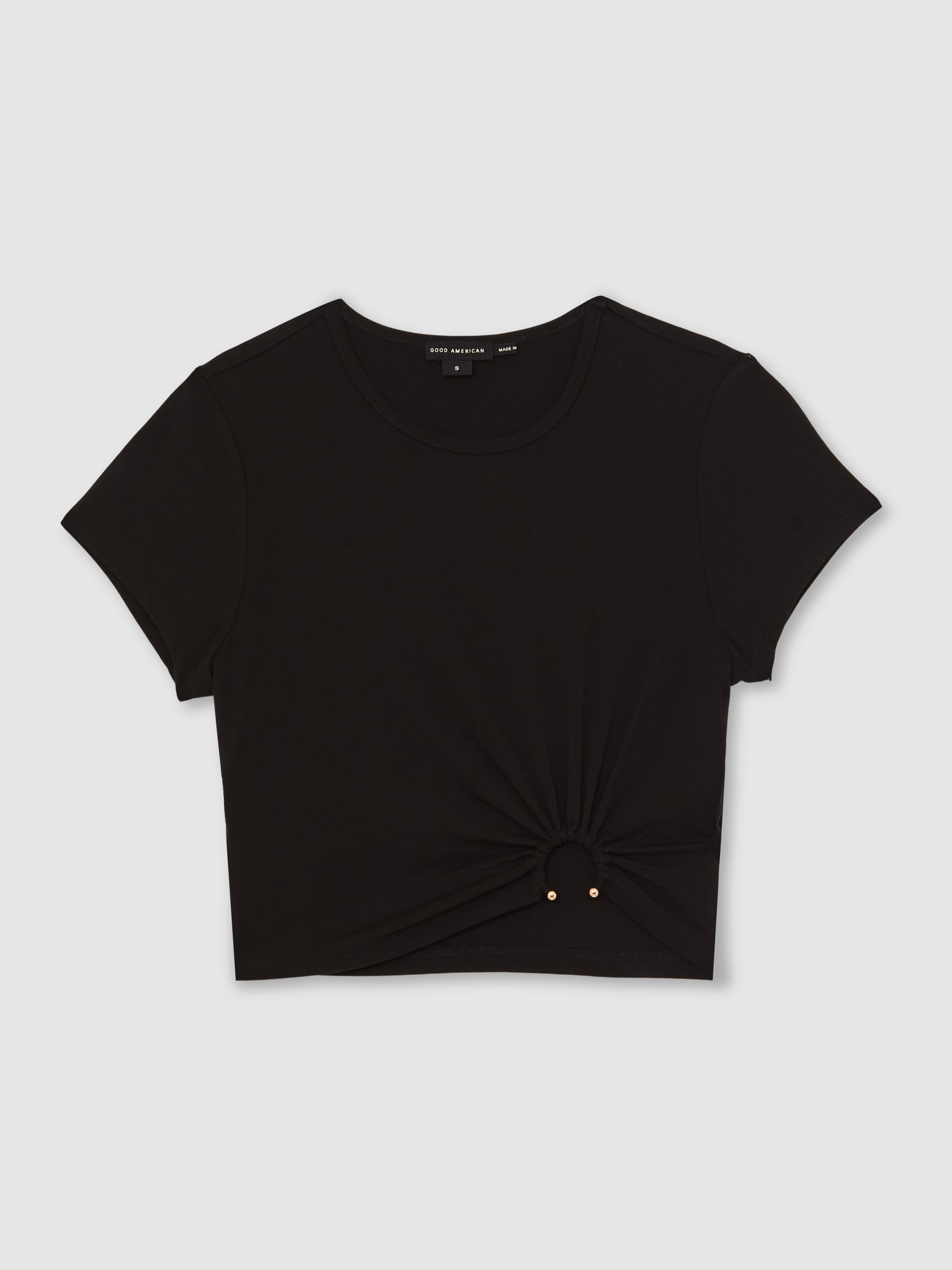 Stretch Jersey Top in Black