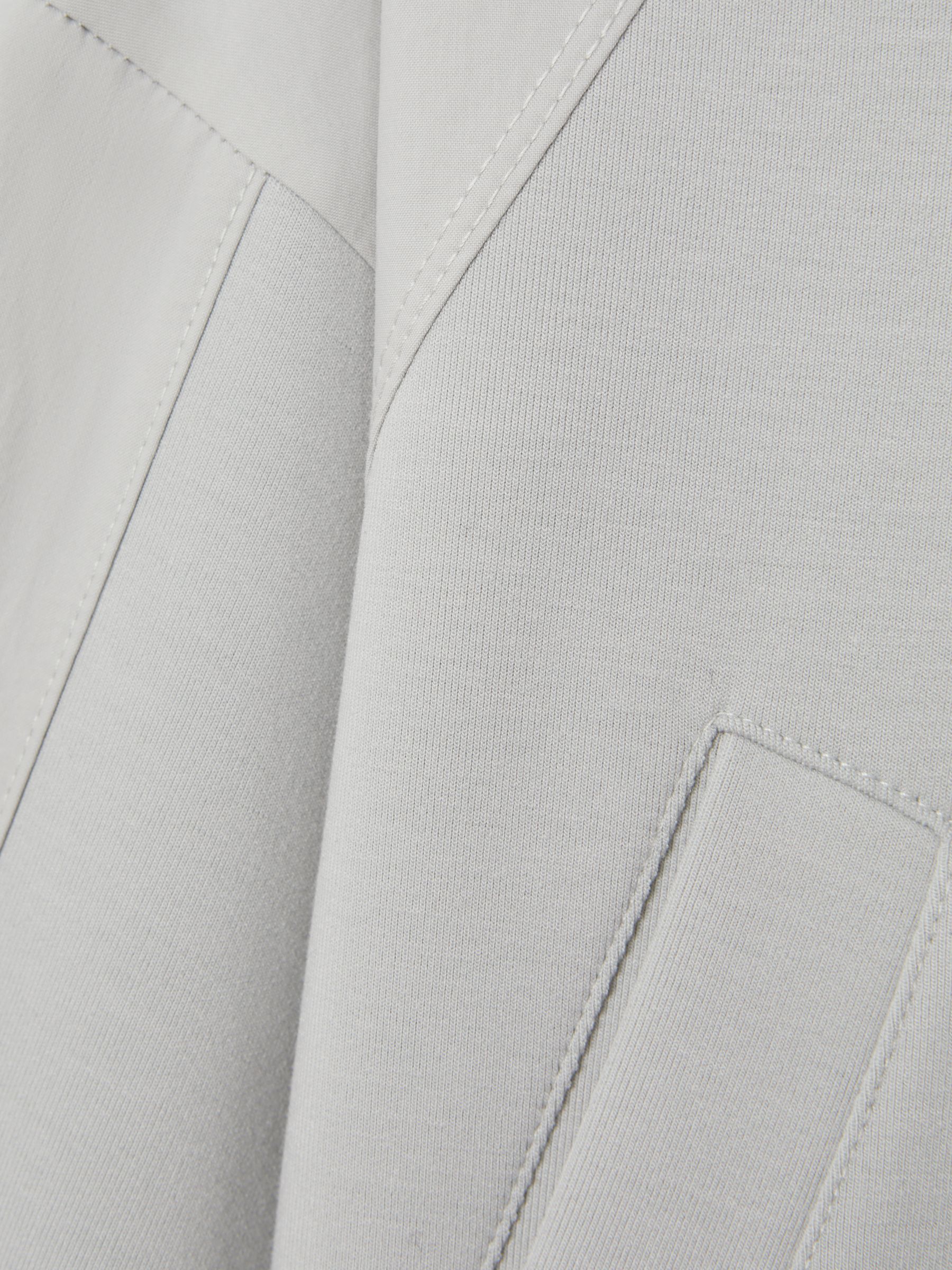 4-9 yrs Hybrid Jersey Elasticated Hoodie in Grey