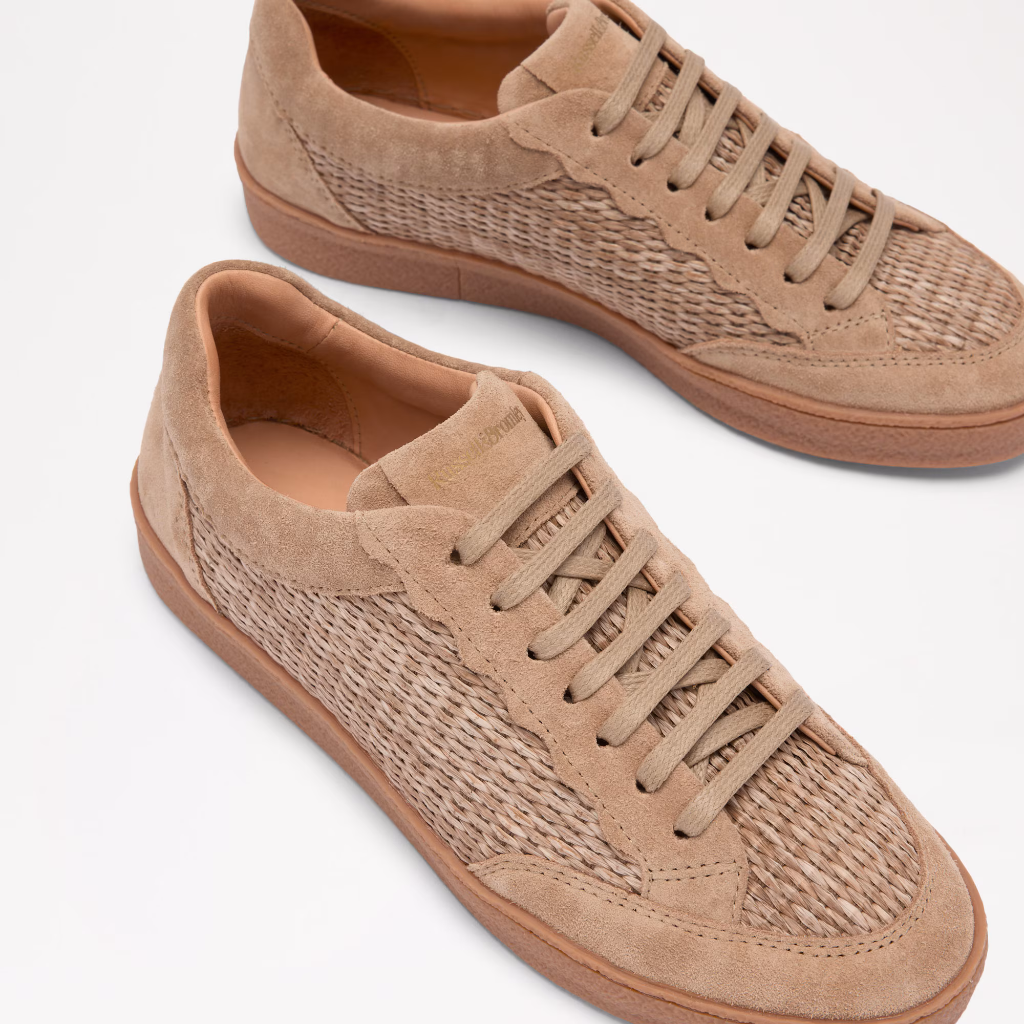 Roller<br>Scalloped Lace Up Trainer