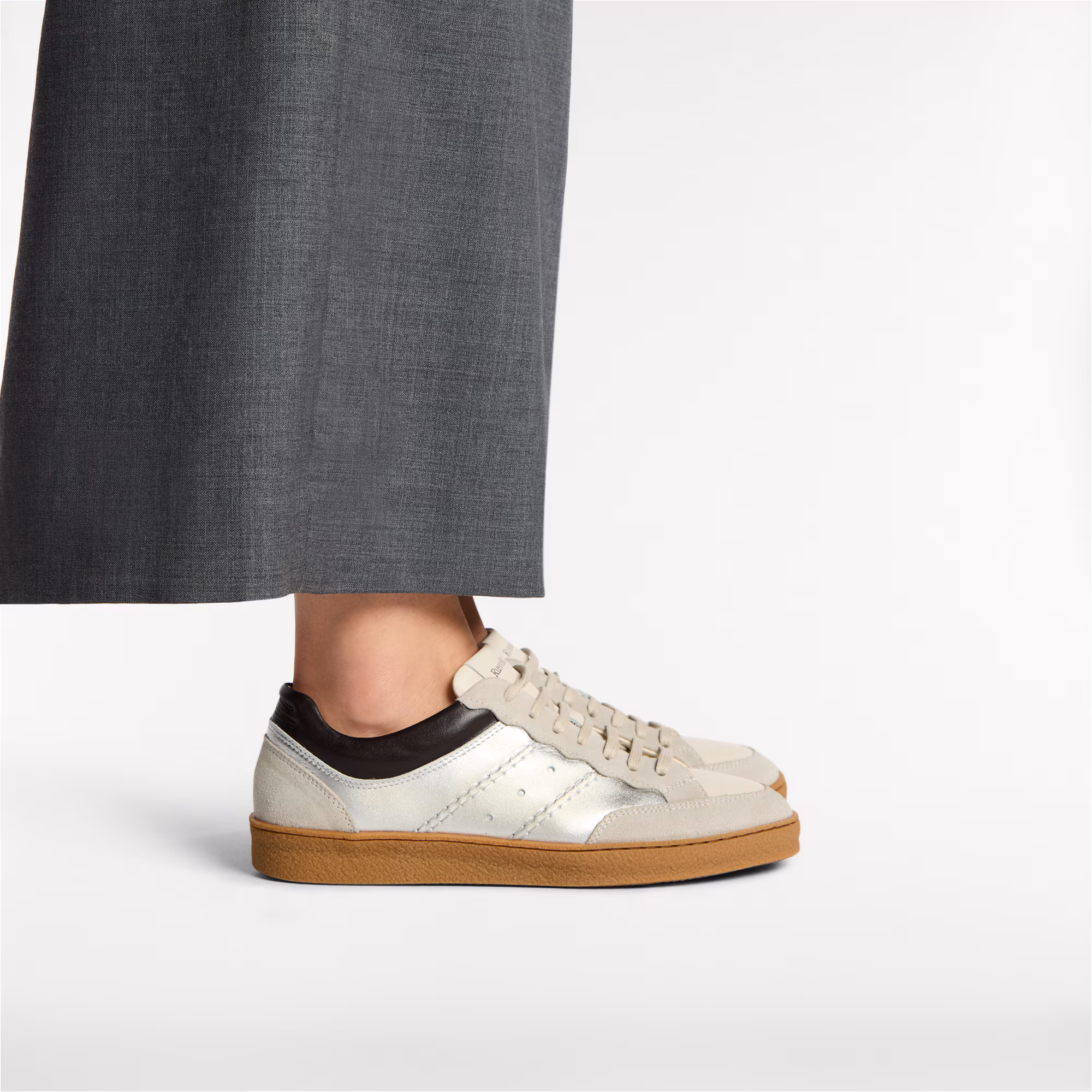 Roller<br>Scalloped Lace Up Trainer