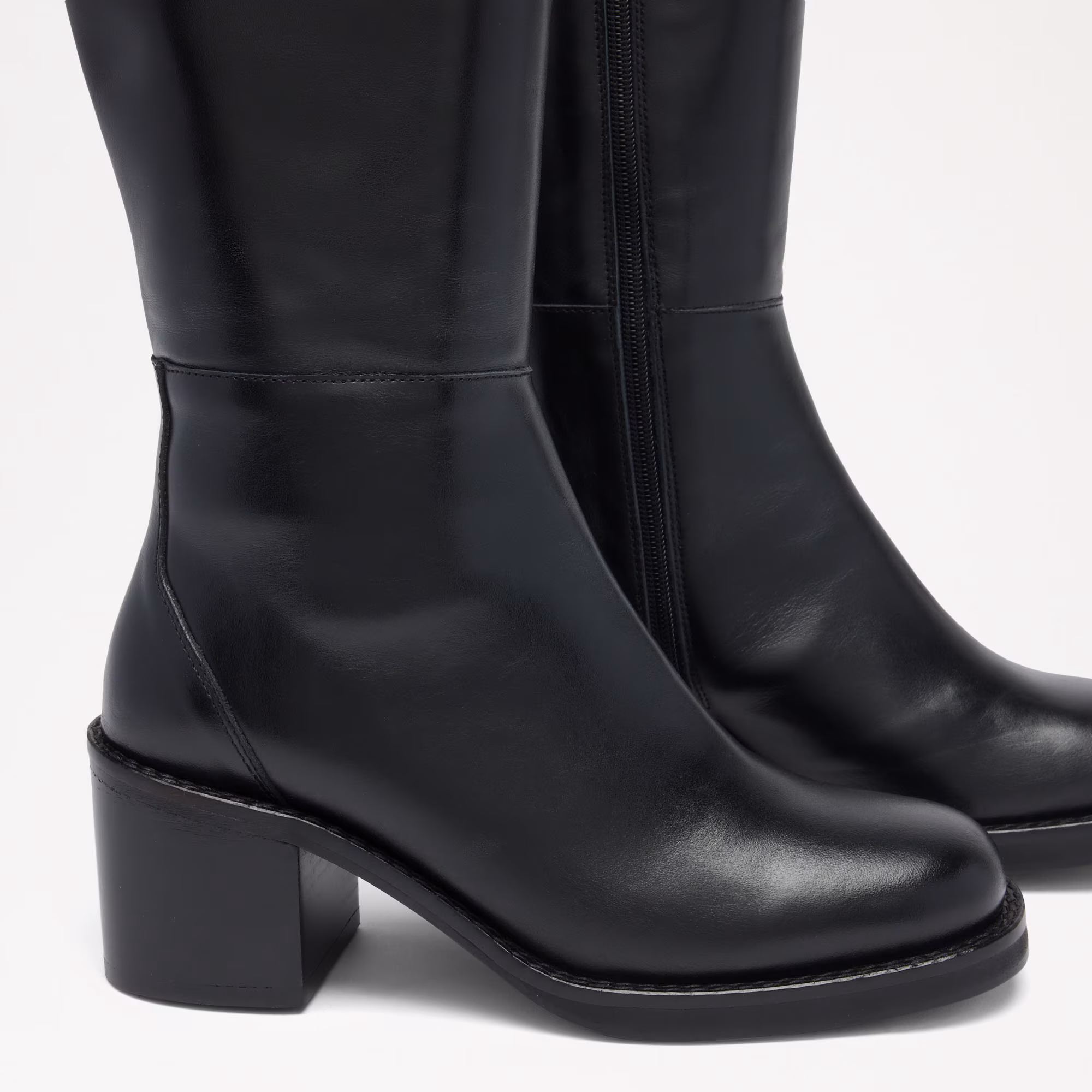 Bowland Tall<br>Clean Block Heel Mid Boot