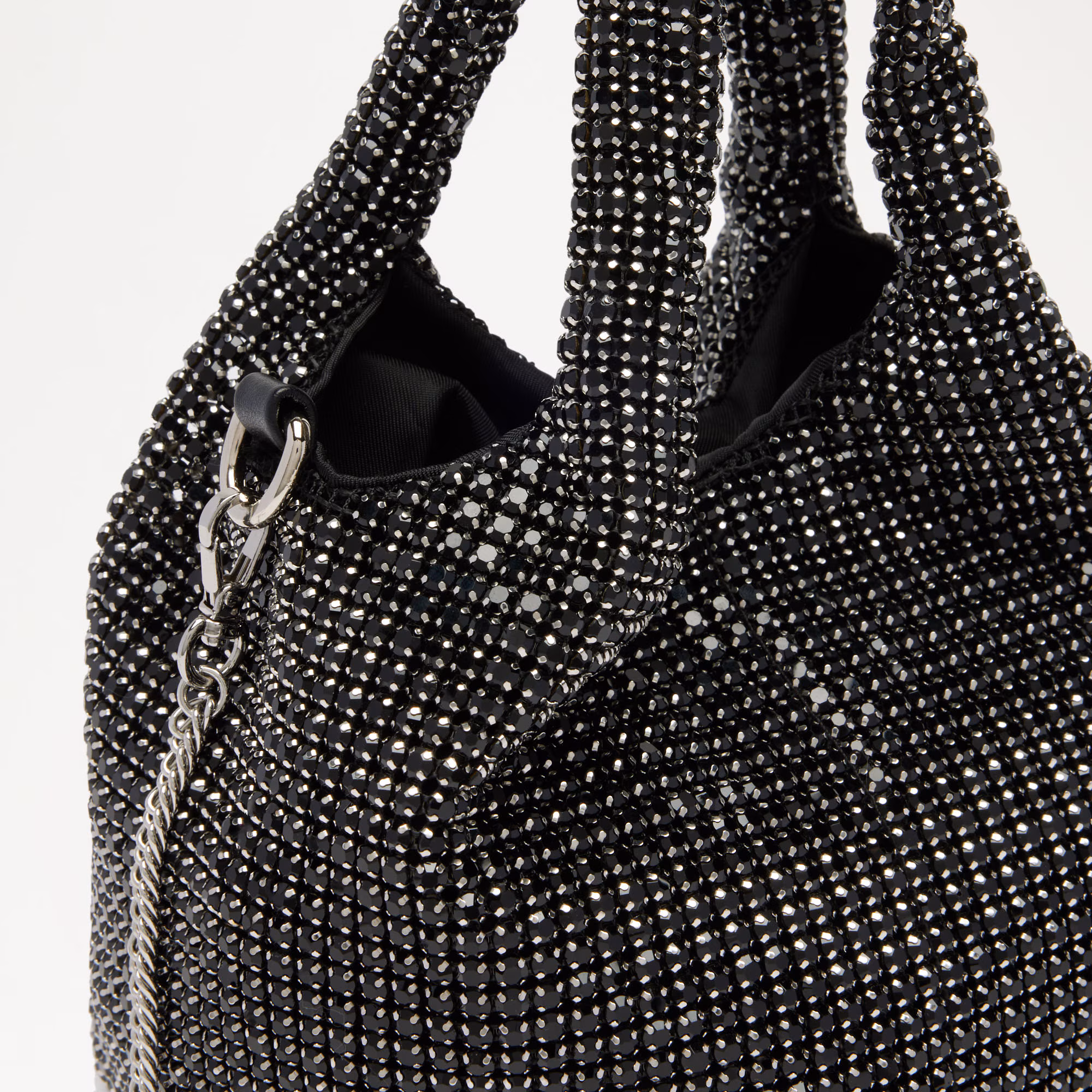 Glisten Tote<br>Rhinestone Crystal Bucket Bag