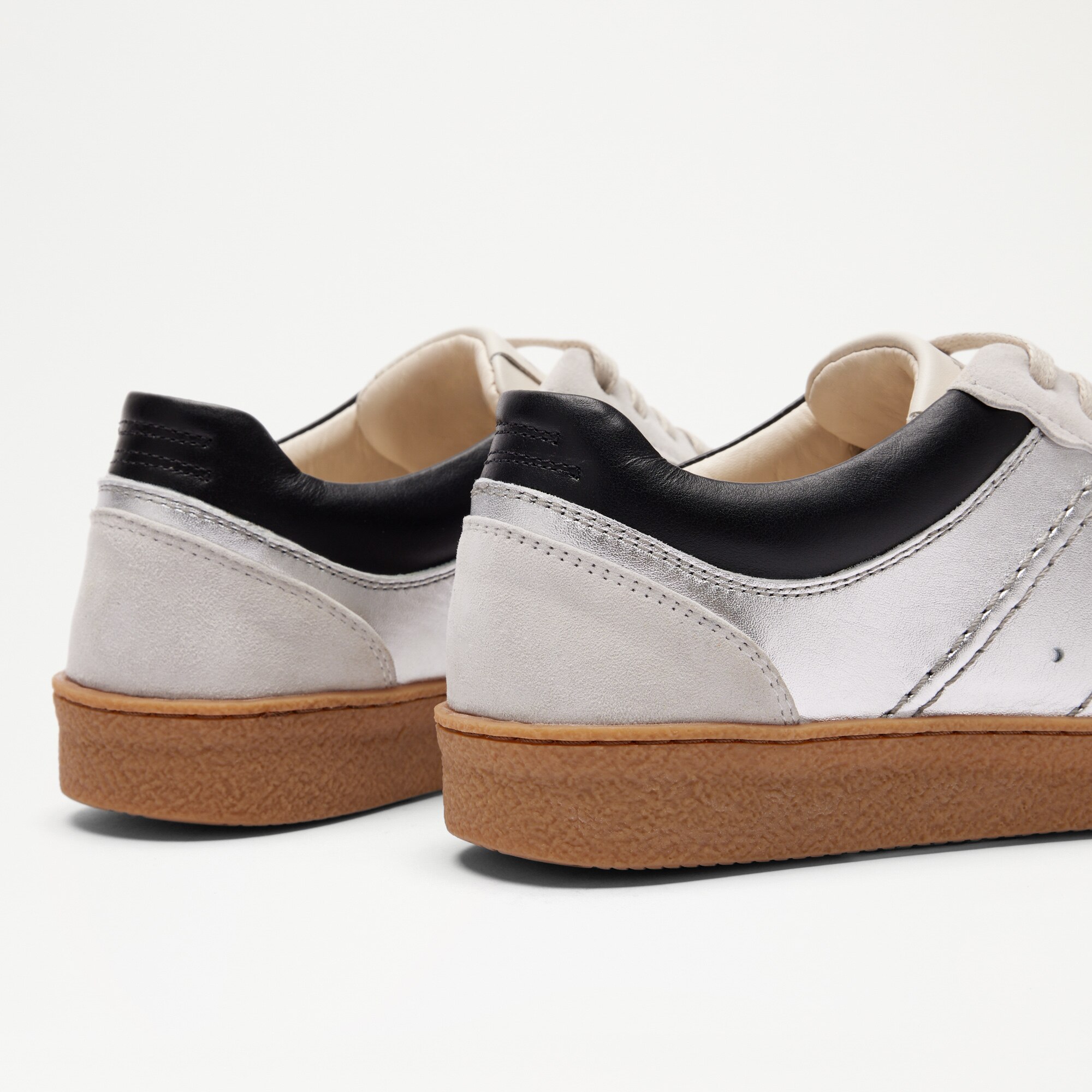 Roller<br>Scalloped Lace Up Trainer