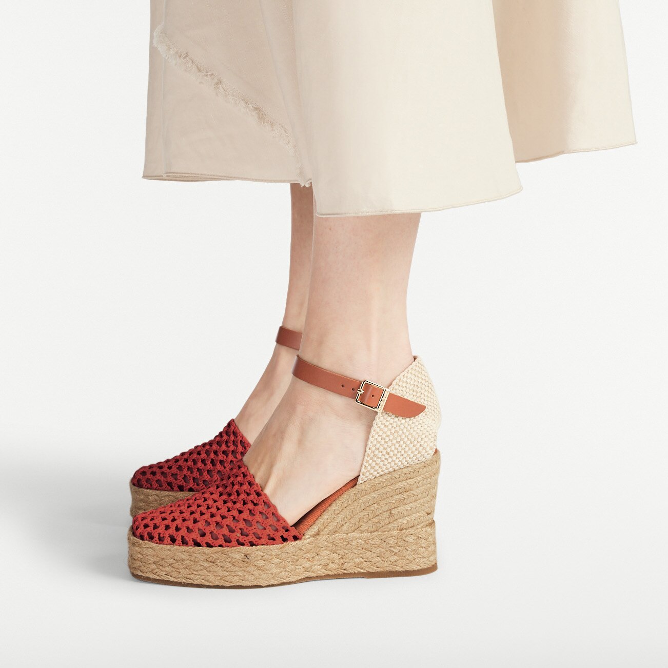 Hale Weave<br>Crochet Espadrille Wedge