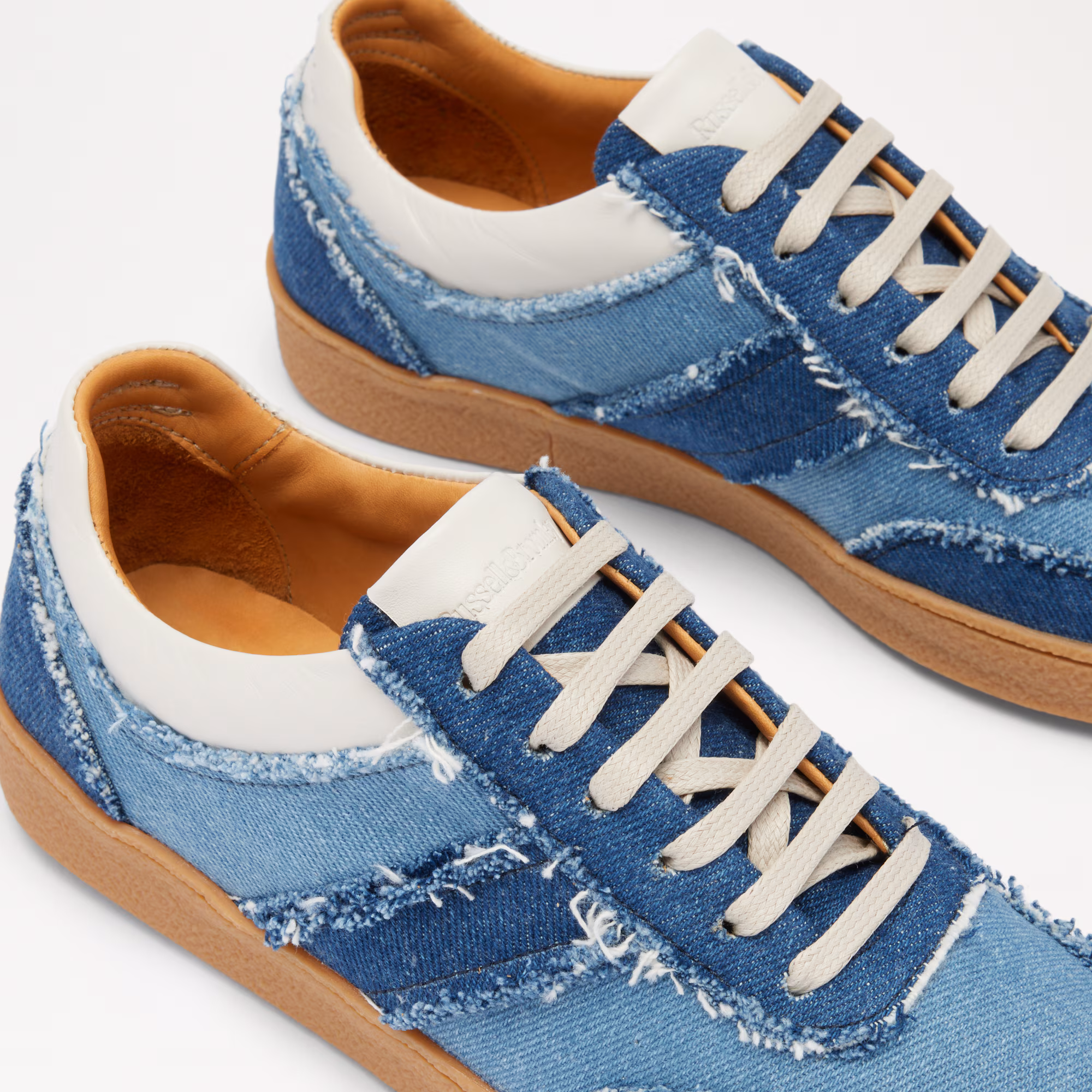 Roller<br>Scalloped Lace Up Trainer