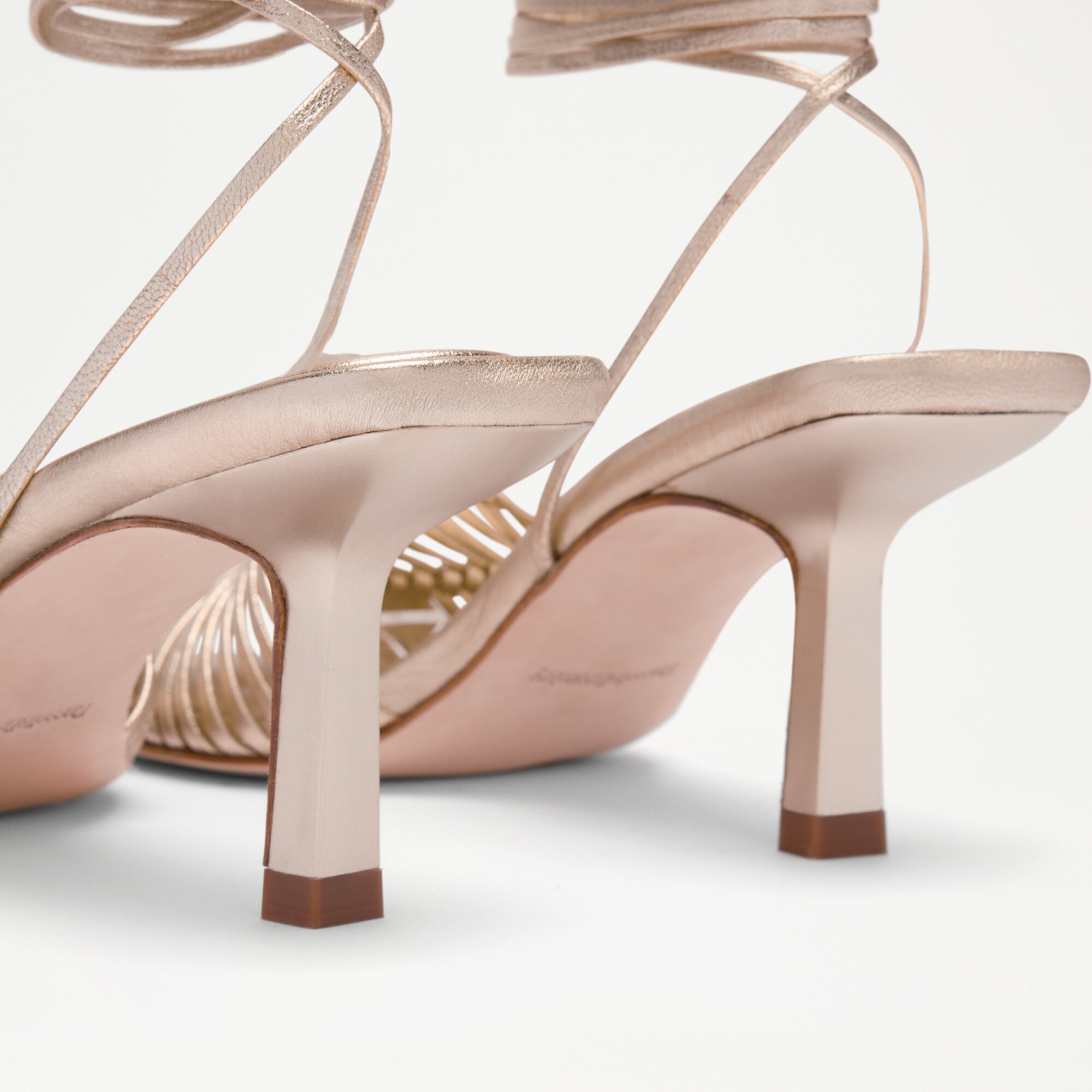 Angelbank<br>Lace Up Heeled Sandal