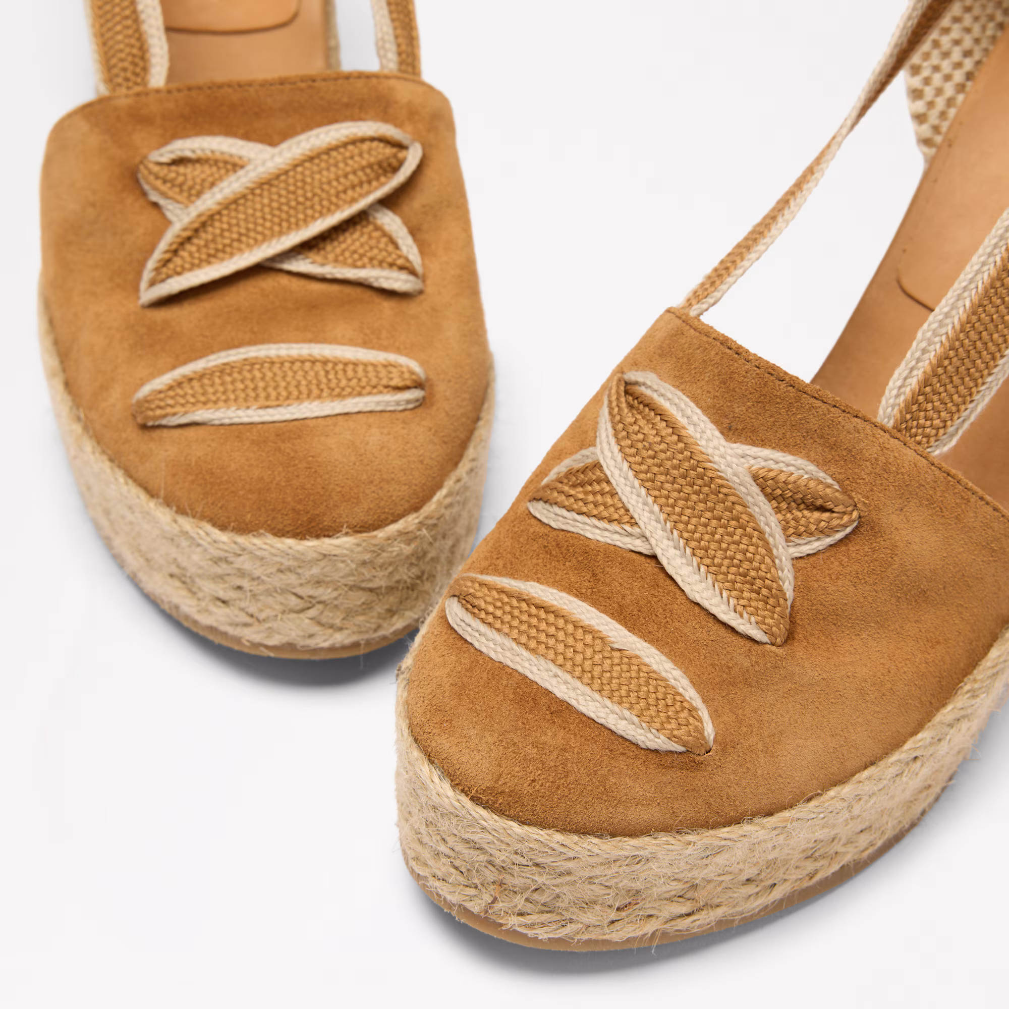 Hale Tie<br>Lace Up Espadrille Wedge