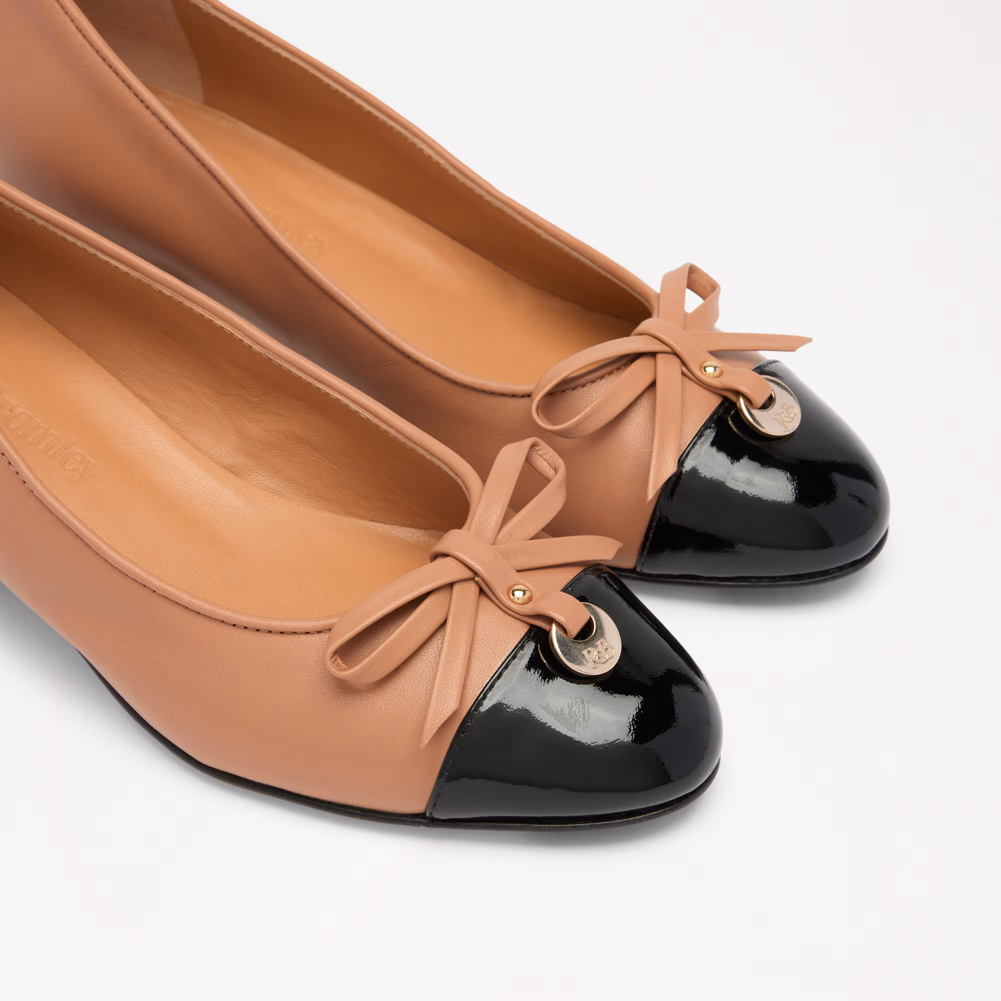 Charming Mid<br>Block Heel Ballet Pump
