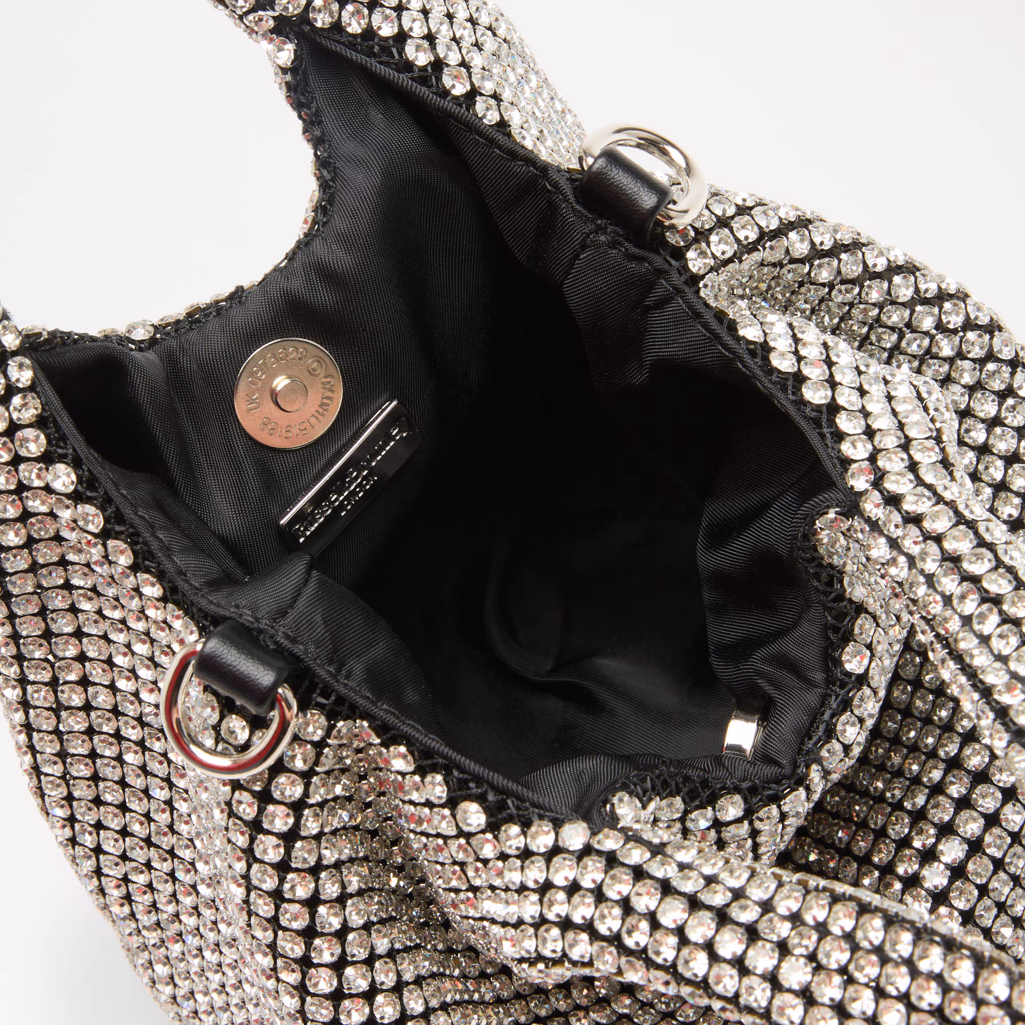 Glisten Tote<br>Rhinestone Crystal Bucket Bag