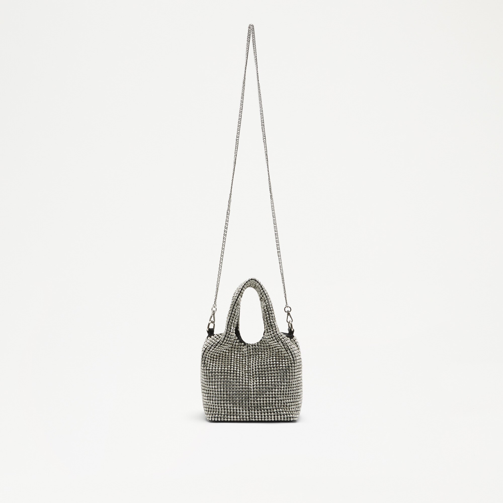 Glisten Tote<br>Rhinestone Crystal Bucket Bag