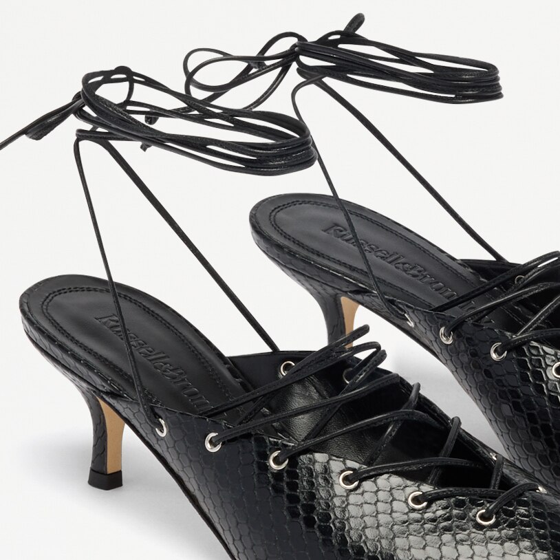 Hillcliffe Lace Up<br>Mid Heel Lace Up Court