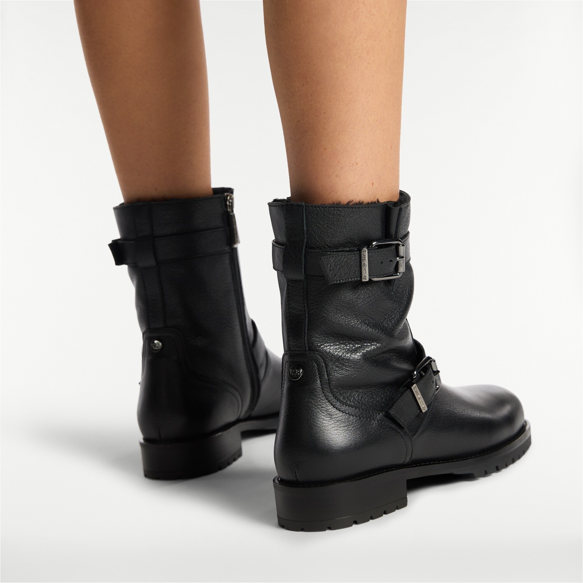Glory<br>Faux Fur Lined Biker Boot