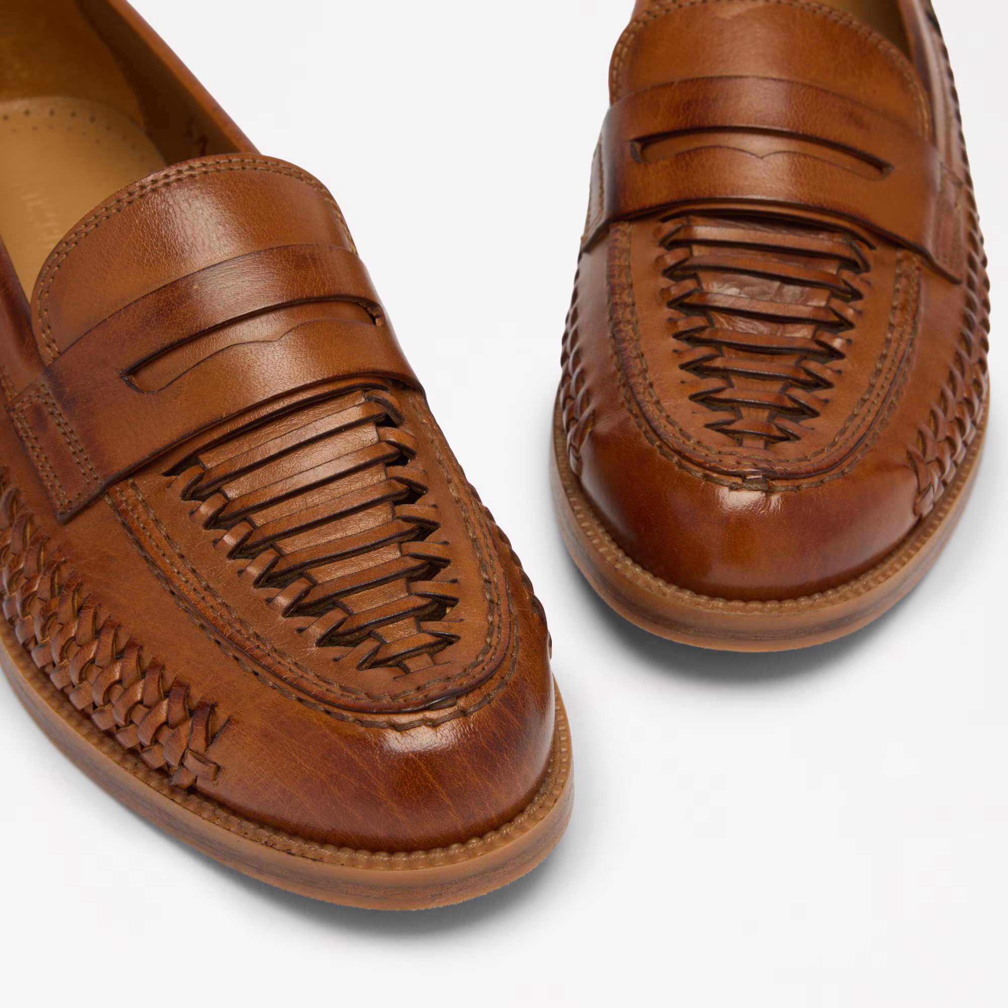 Larton<br>Woven Saddle Loafer