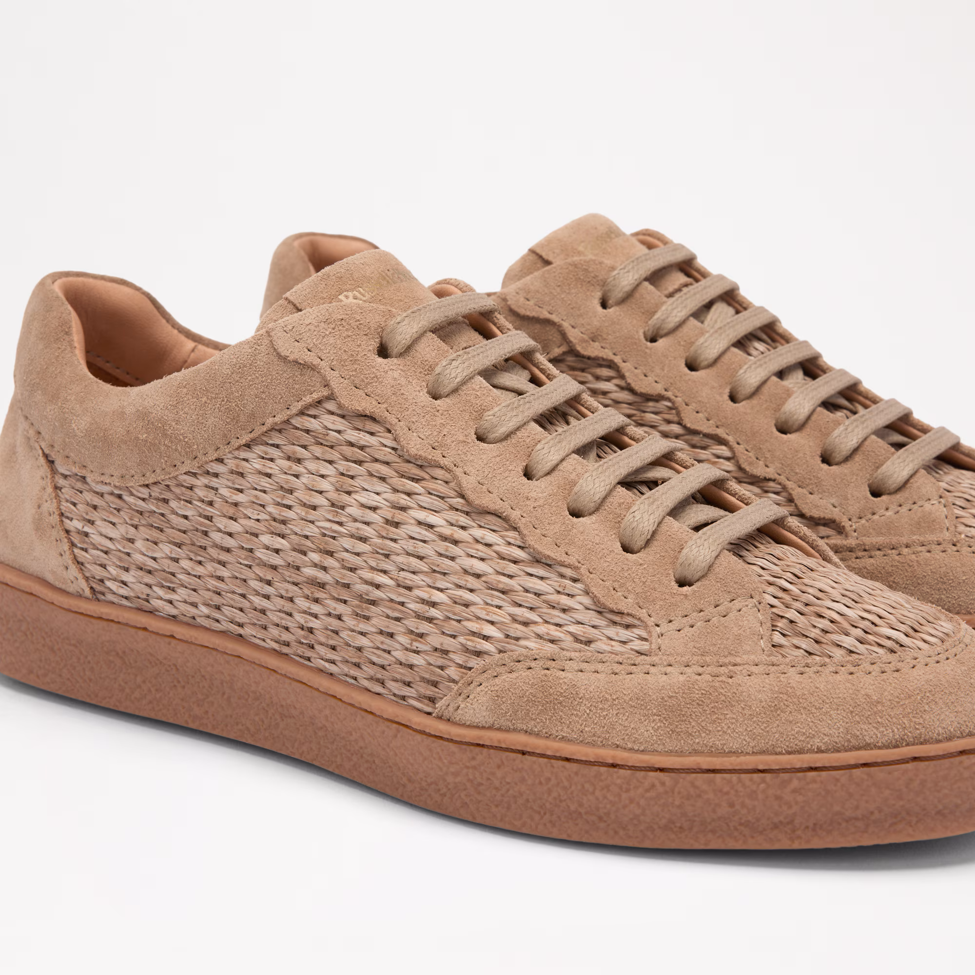 Roller<br>Scalloped Lace Up Trainer