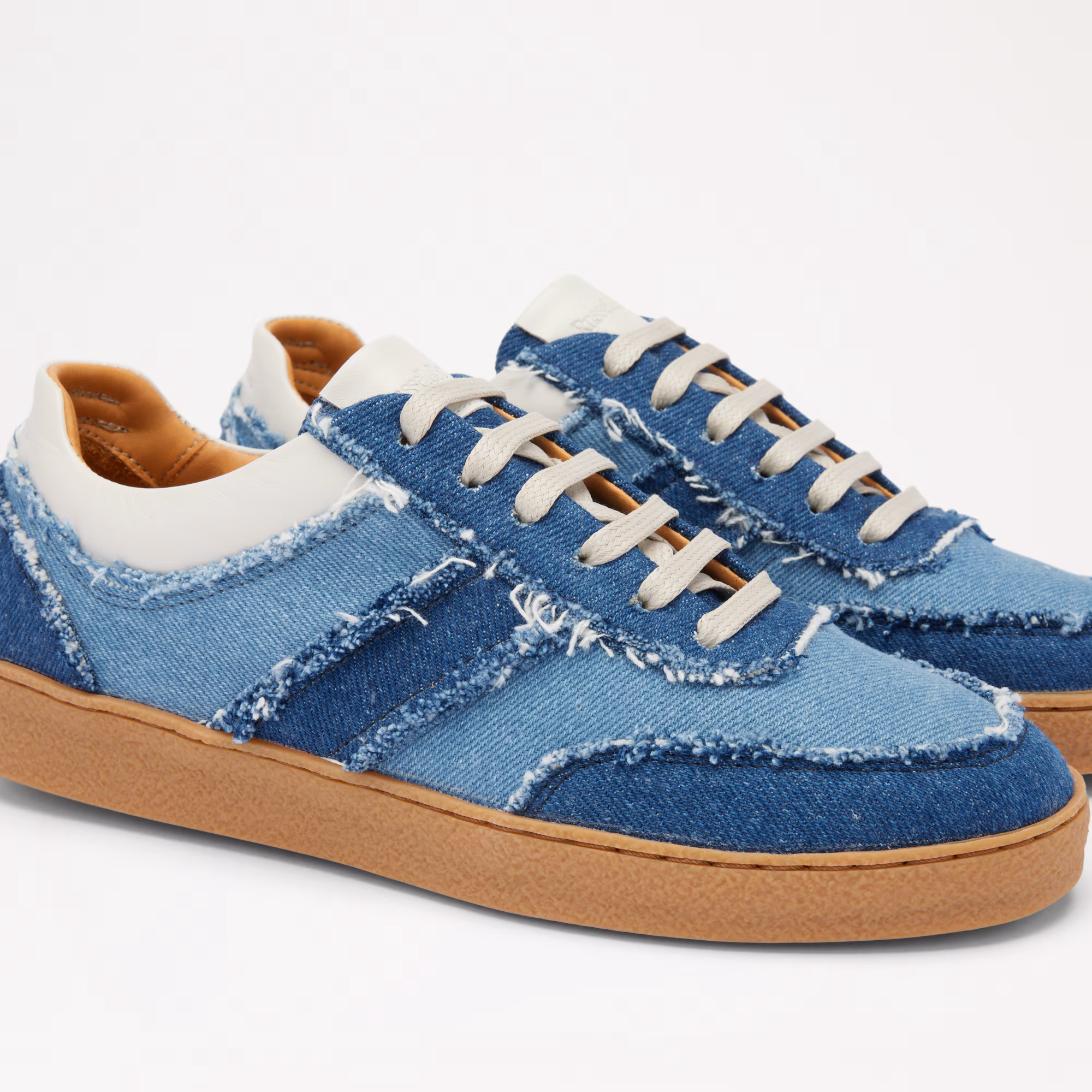 Roller<br>Scalloped Lace Up Trainer