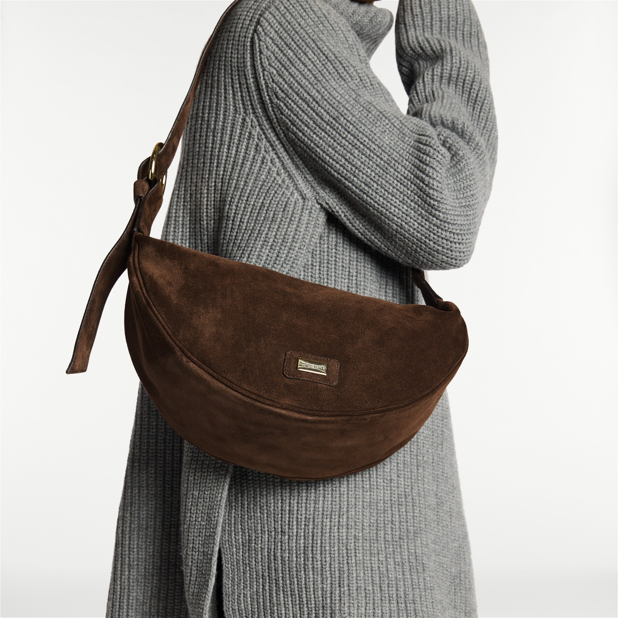 Parabola<br>Half Moon Crossbody Bag
