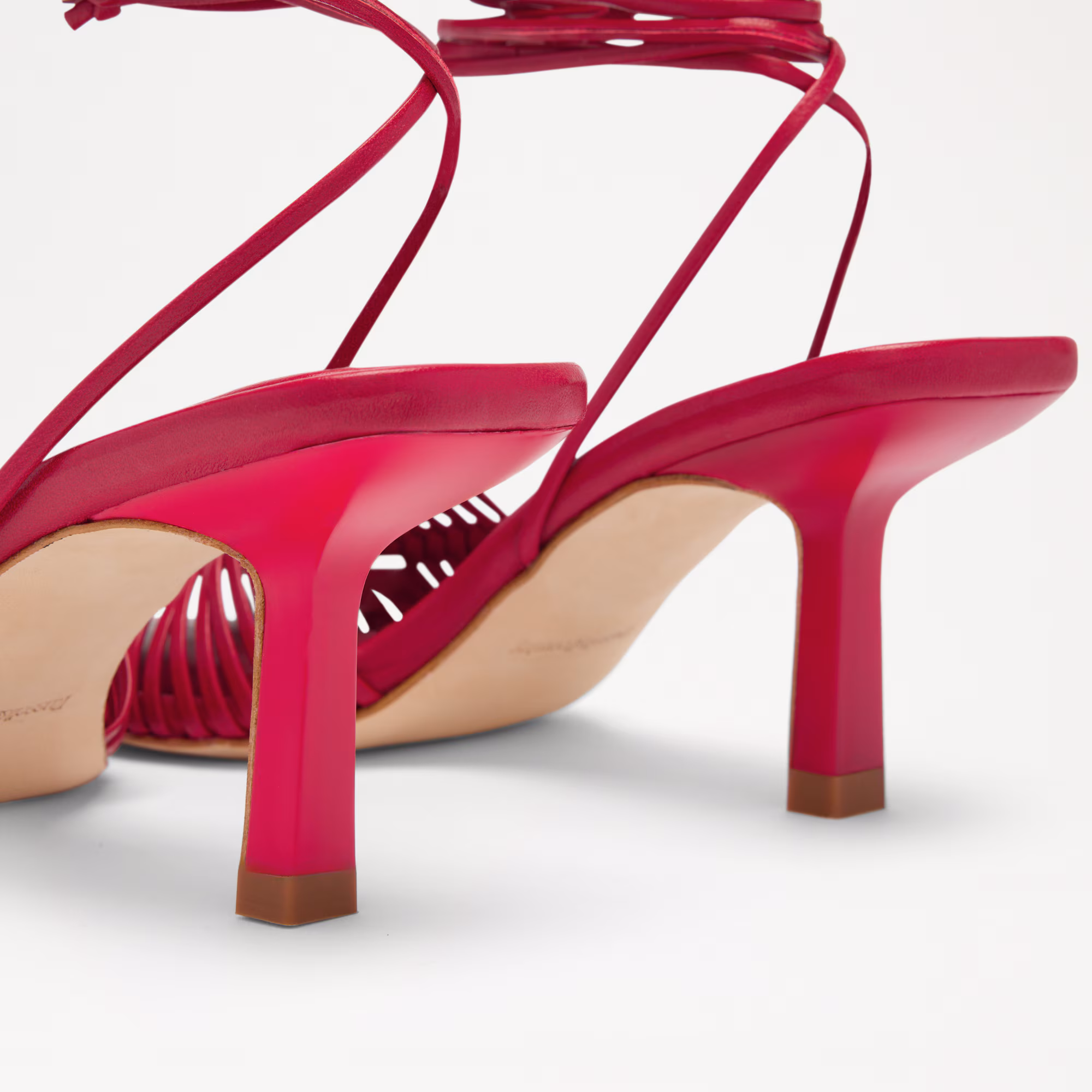 Angelbank<br>Lace Up Heeled Sandal