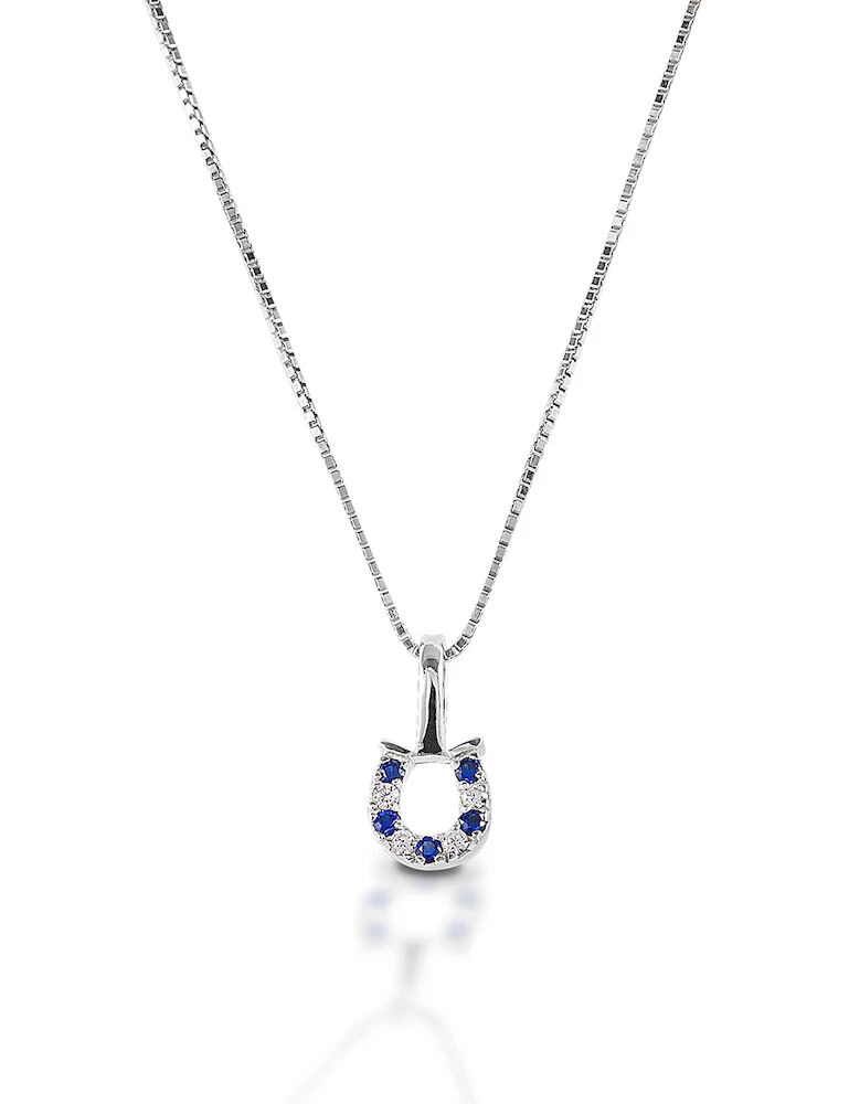 KELLY HERD Sterling Silver Horseshoe Necklace