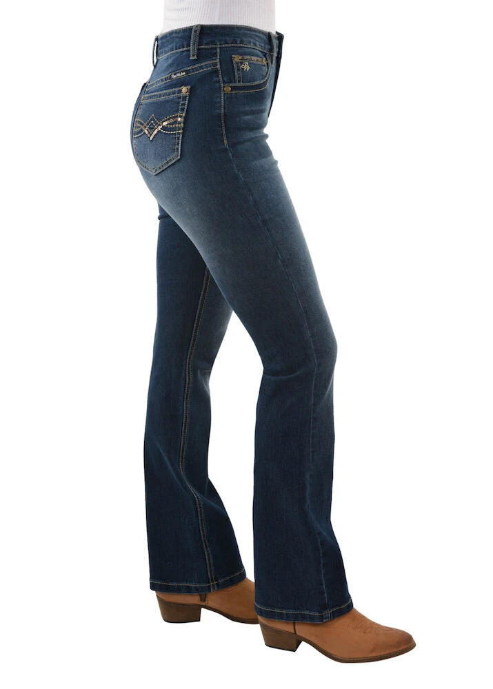 PURE WESTERN Womens Brady High 34 Waisted Boot Cut Jeans