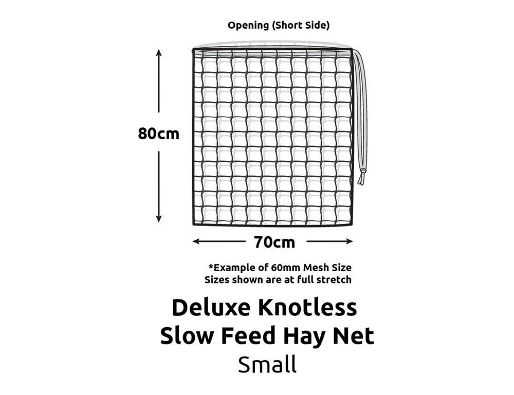GUTZBUSTA Deluxe 5MM Knotless Slow Feed Hay Net
