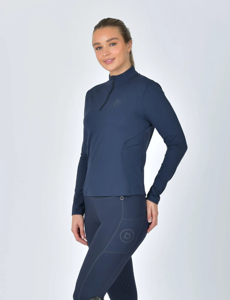 DUBLIN Fitted 1/4 Zip Long Sleeve Base Layer