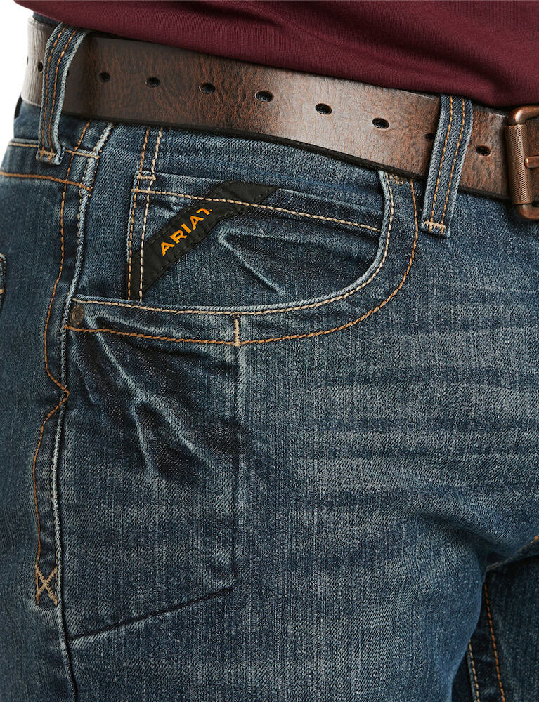 ARIAT Mens Rebar Fashion M5 Slim Straight Jeans