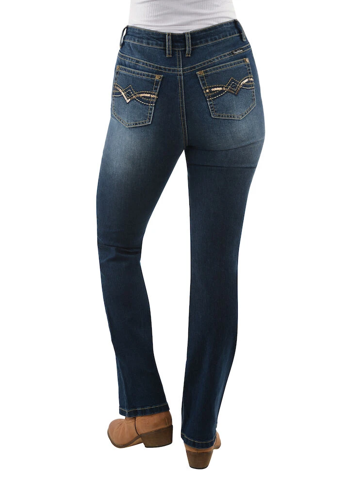 PURE WESTERN Womens Brady High 34 Waisted Boot Cut Jeans