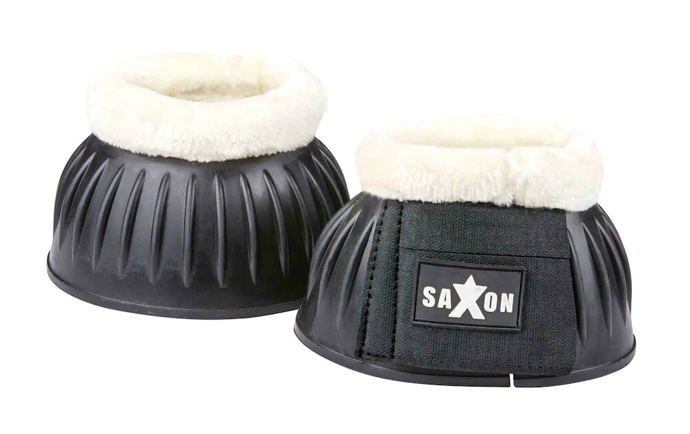 SAXON Fleece Trim Rubber Bell Boots