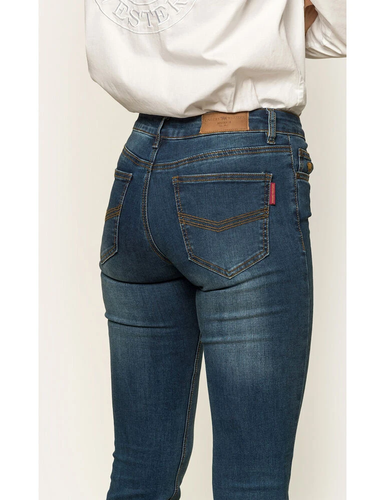 RINGERS WESTERN Katherine Womens Mid Rise Bootleg Jeans