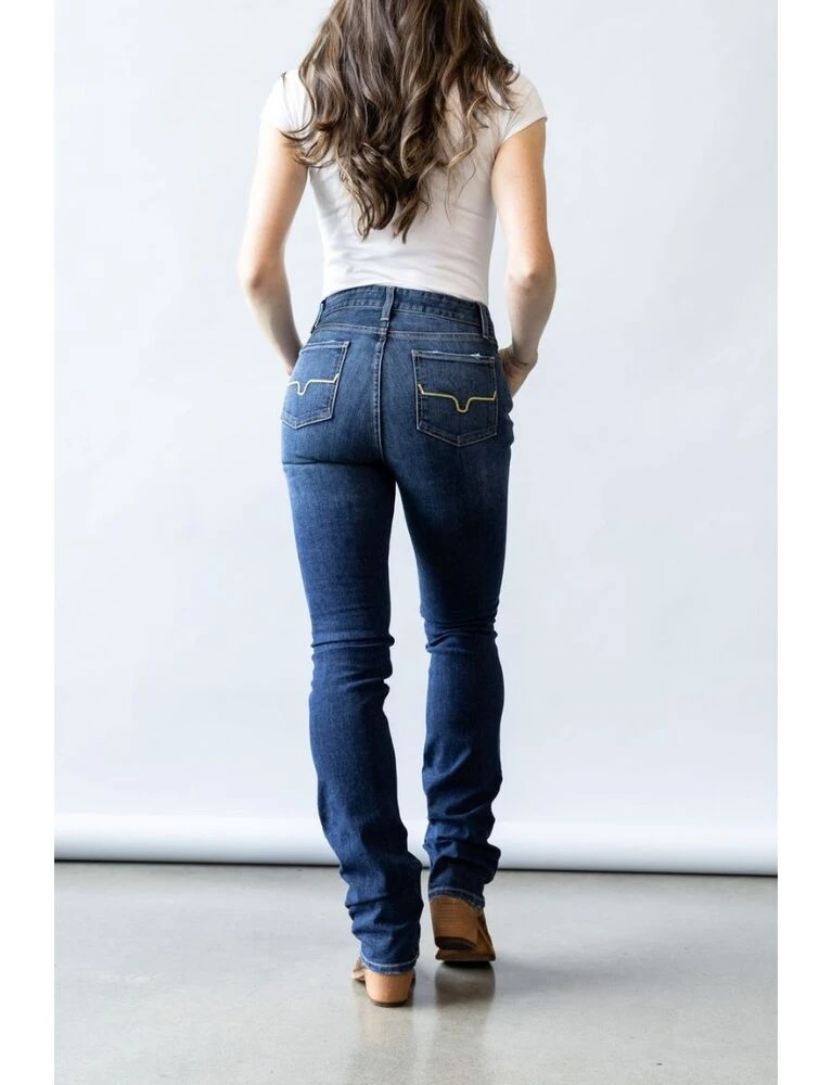 KIMES RANCH Sarah Ladies Stretch High Rise Slim Boot Cut Jeans 34L
