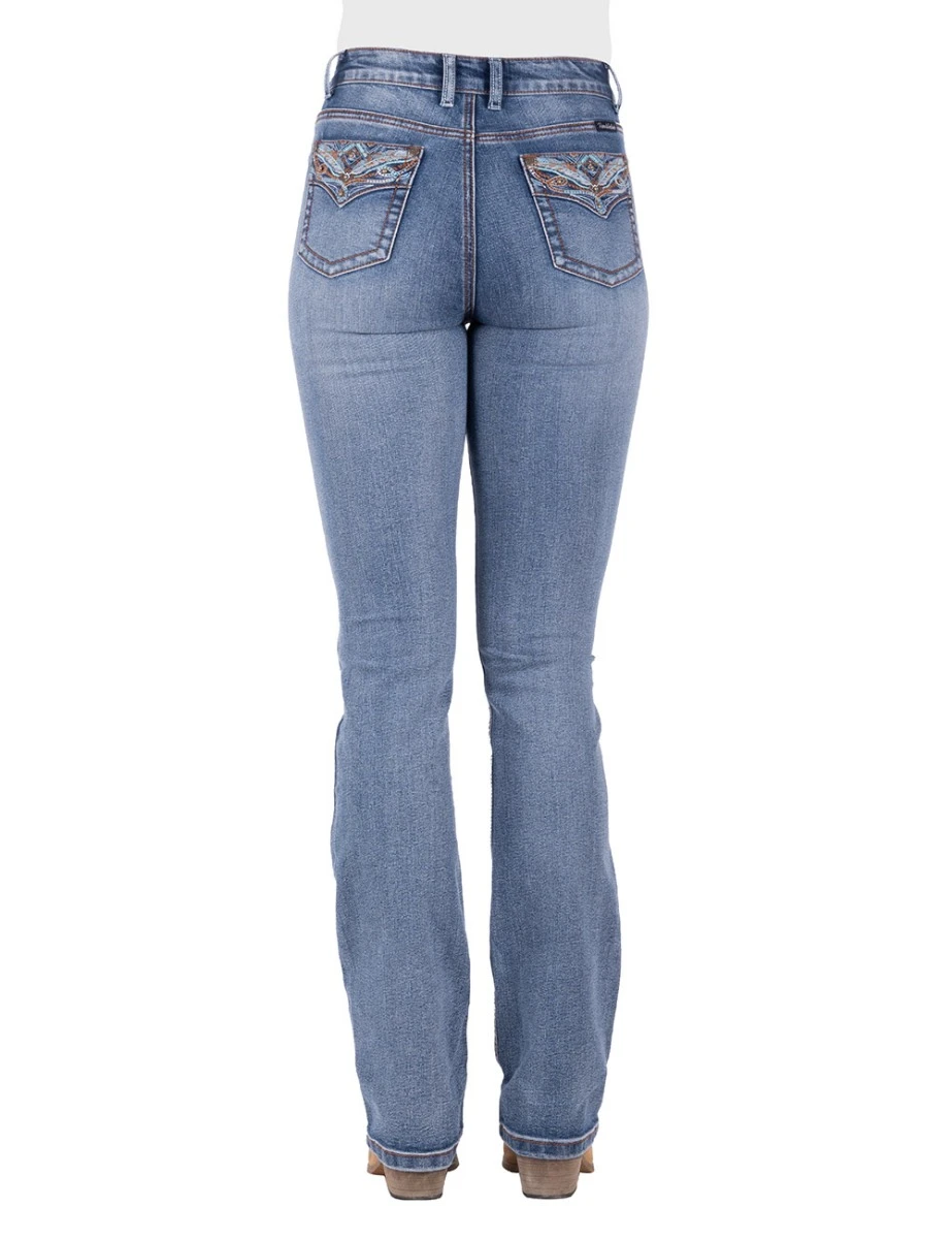 PURE WESTERN Womens Nina Hirise Boot Jean - 34 Leg