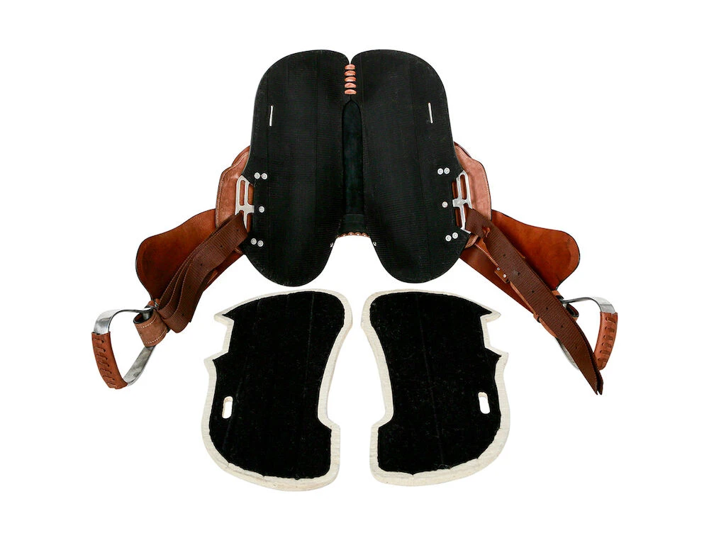 SYD HILL Gibson Roughout Leather Half Breed Saddle - Shxp Adjustable Tree & Panels