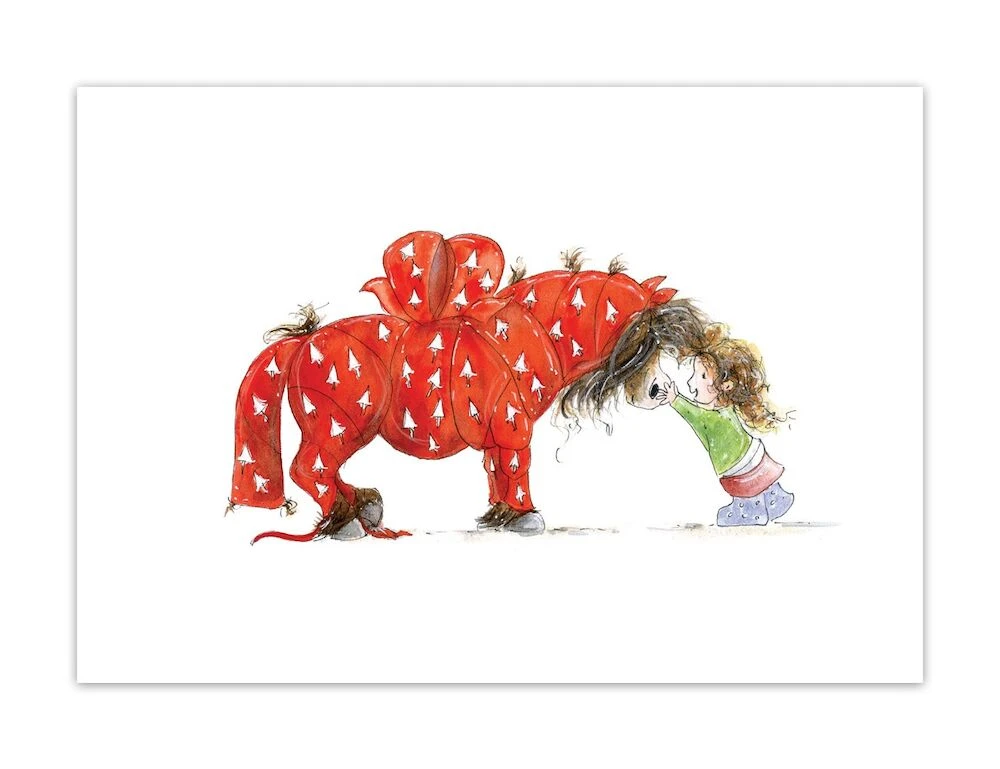 MANDY FOOT Gift Wrapped Blank Greeting Card