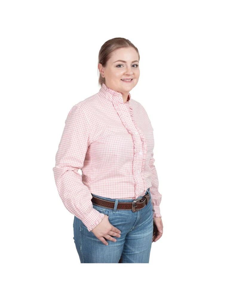 JUST COUNTRY Abbey Frills Full Button Print Workshirt