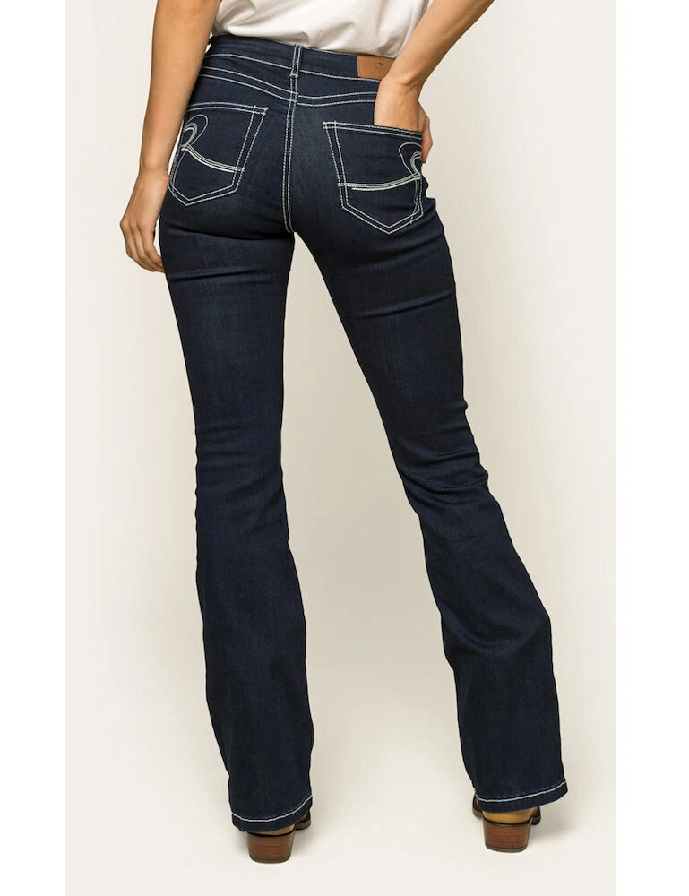 RINGERS WESTERN Caroline Womens Mid Rise Bootleg Jean