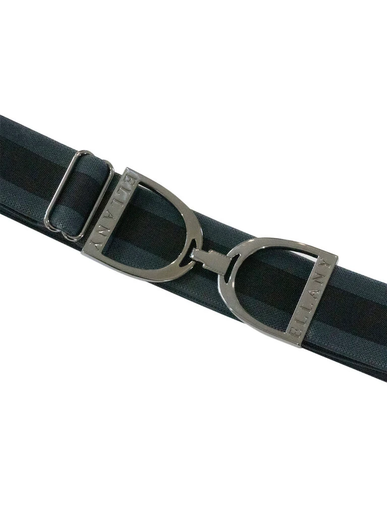 ELLANY Gunmetal Stirrup Elastic Belt