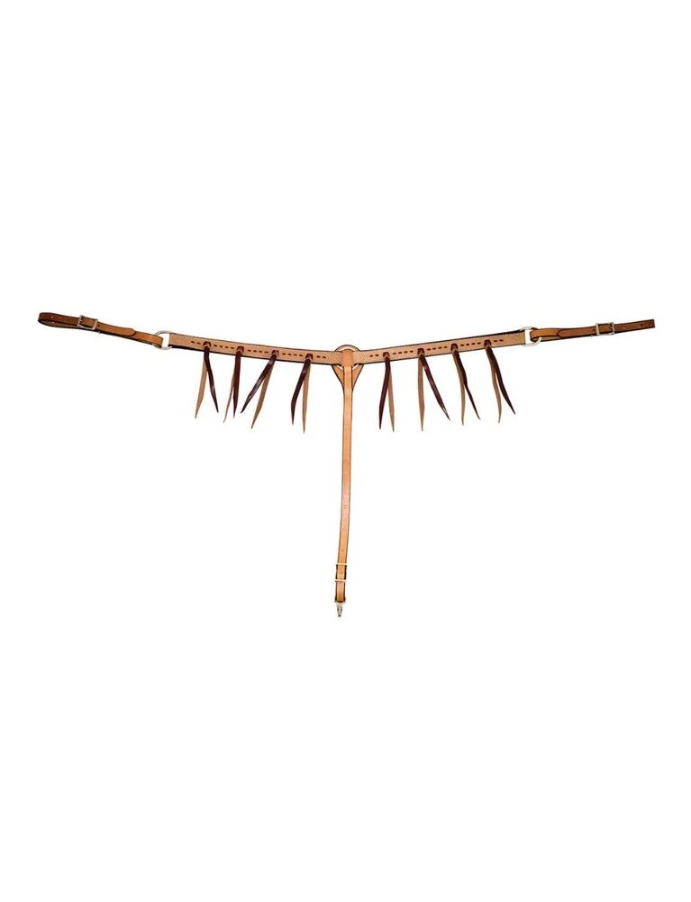 COWBOY TACK Roughout Buckstitched Breast Collar